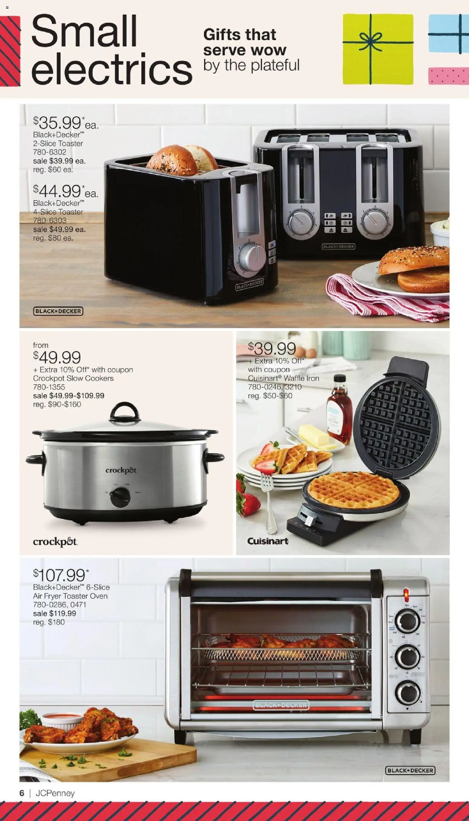 JCPenney Holiday Home Sale - valid from 03.12.2025 | Page: 5 | Products: Toaster, Fryer, Oven, Iron