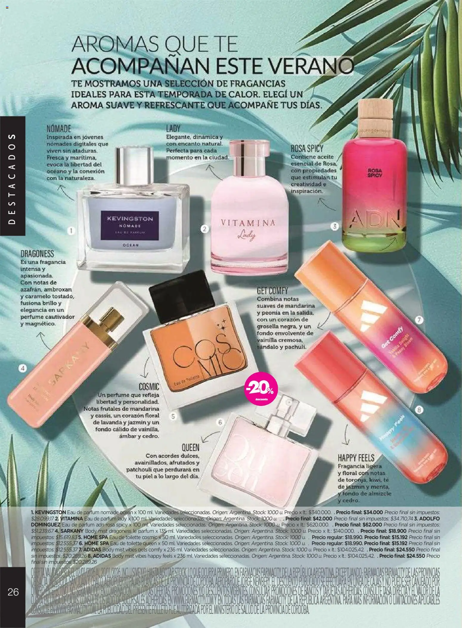 Farmacity catálogo │ válido desde el 02.01.2026 | Página: 26 | Productos: Perfume, Fragancia, Aceite, Brillo