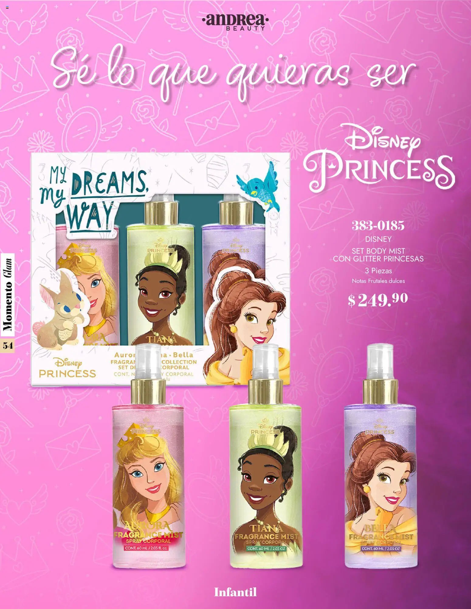 Nuevas ofertas de Andrea válidas en toda la República Mexicana desde el 26.10.2025. ¡Encuentra las mejores ofertas en Andrea catálogo Momento Glam! | Página: 54 | Productos: Glitter, Dulces, Body