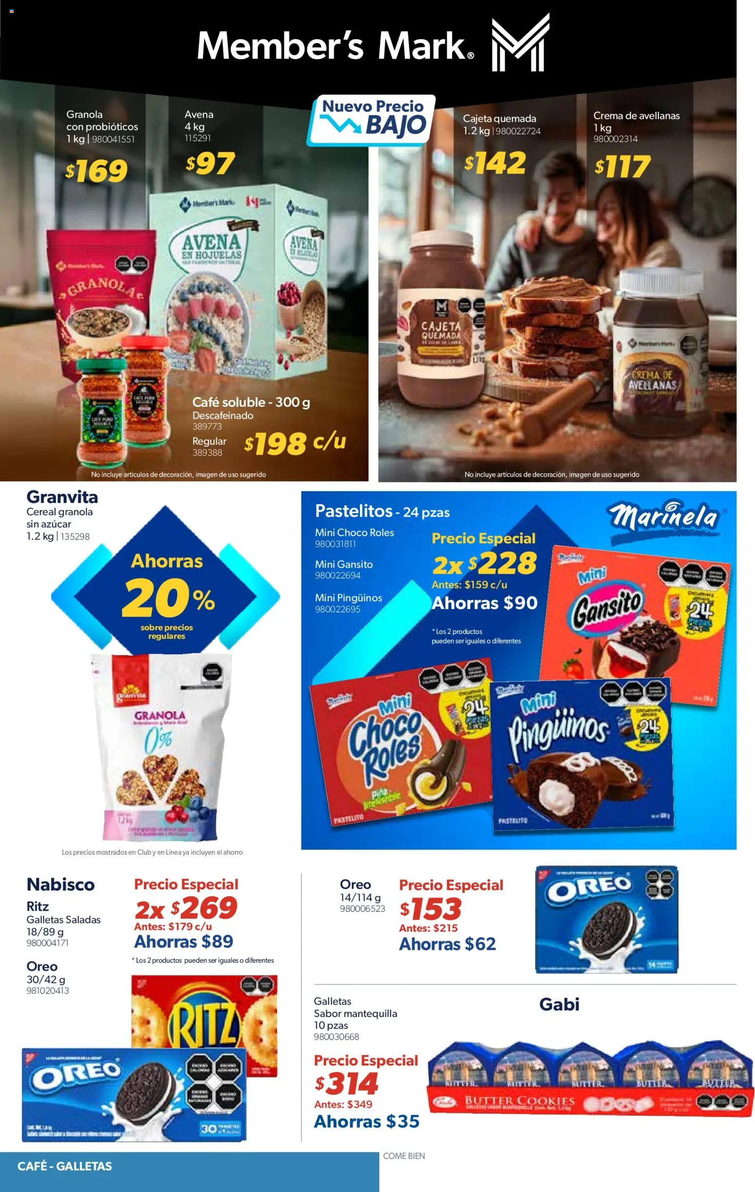 Nuevas ofertas de Sam's Club válidas en toda la República Mexicana desde el 29.10.2025. ¡Encuentra las mejores ofertas en Sam's Club catálogo Frontera! | Página: 2 | Productos: Avena, Crema, Café, Sobre