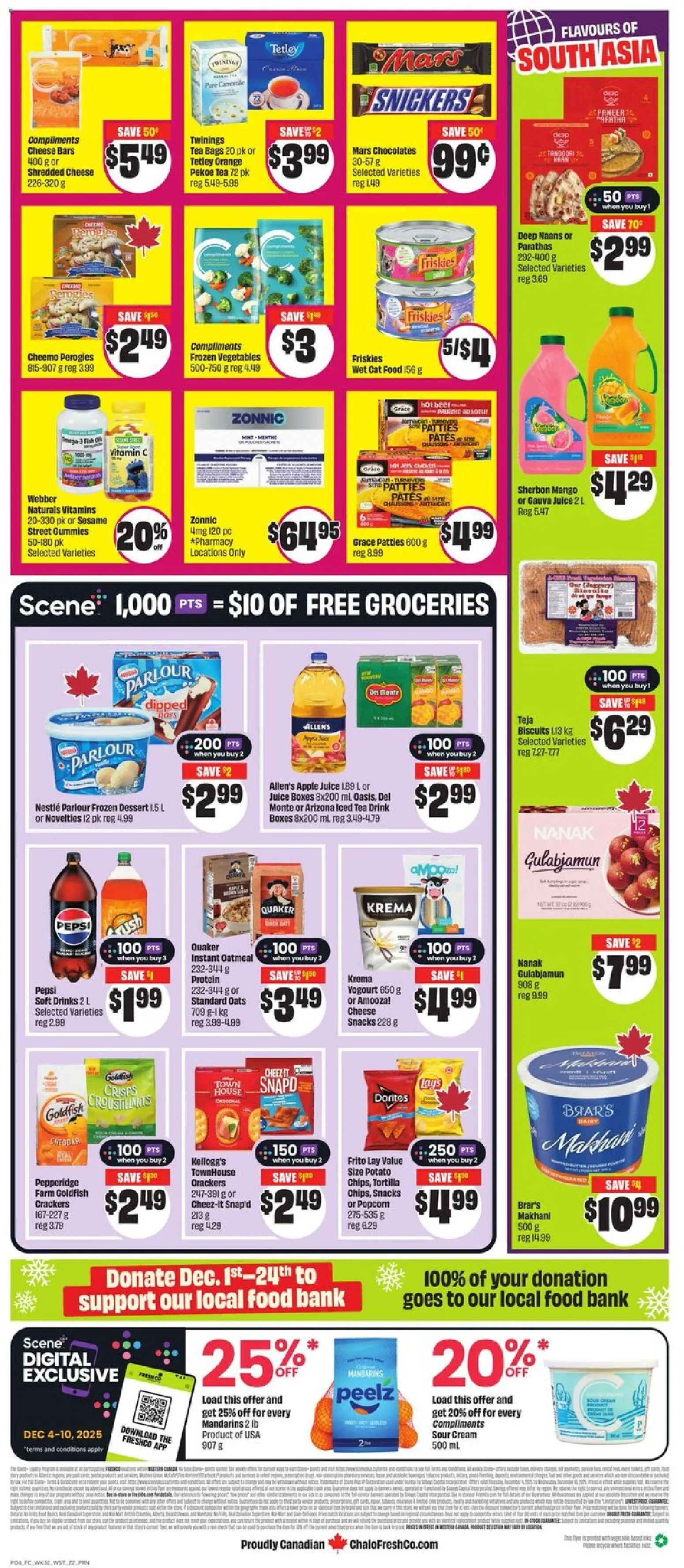 FreshCo flyer valid from 04.12.2025 | Page: 2 | Products: Sour cream, Cream, PC, Cheese