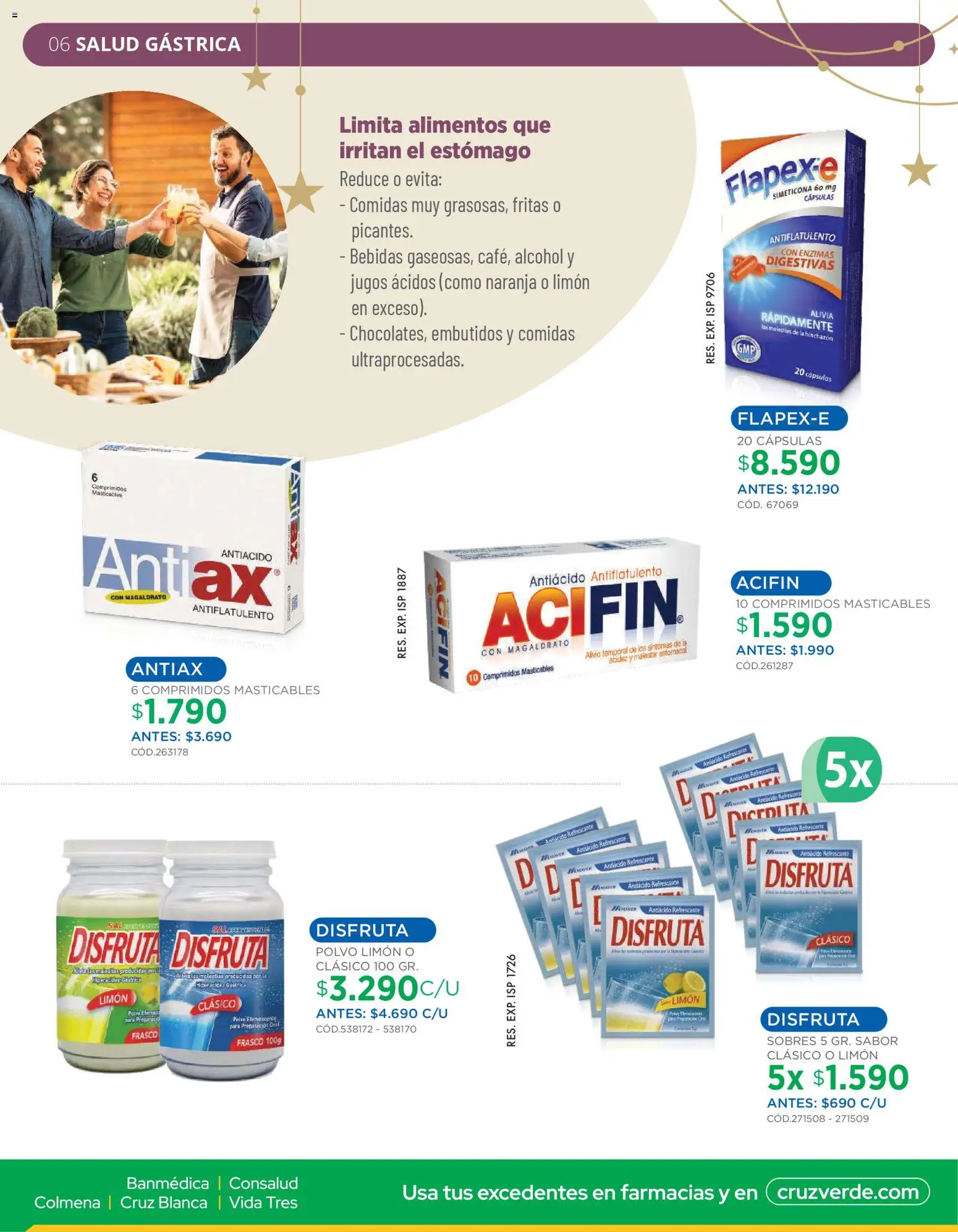 Cruz Verde Descuentos │ válido desde el 05.12.2025 | Página: 6 | Productos: Frasco, Limón, Antiácido, Polvo
