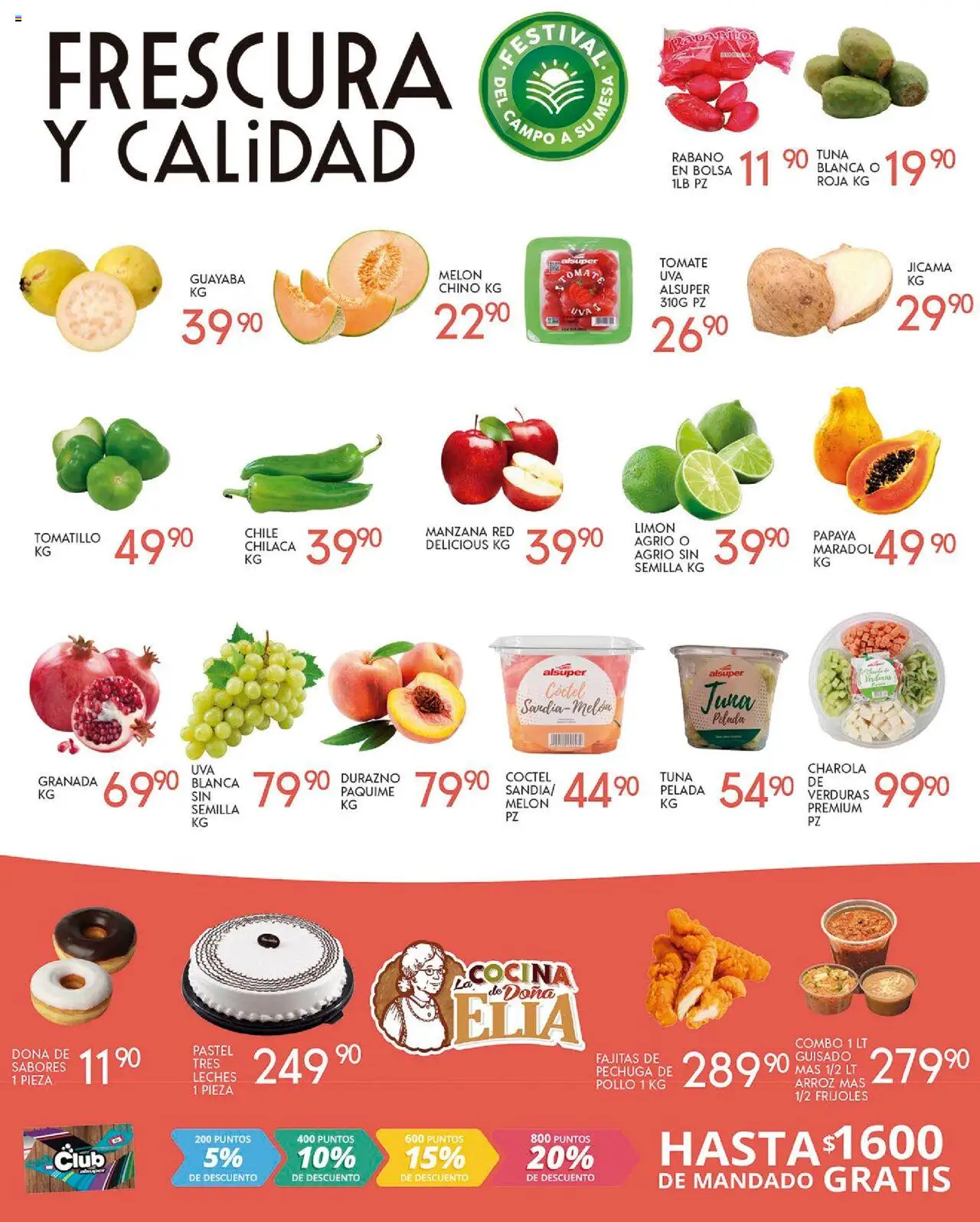 Nuevas ofertas de Alsuper válidas en toda la República Mexicana desde el 16.09.2025. ¡Encuentra las mejores ofertas en Alsuper - Folleto Saltillo! | Página: 2 | Productos: Pollo, Durazno, Tomate, Cocina
