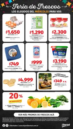 Vista previa Hipermercado Libertad - Feria de Frescos -  Miércoles válido desde el 16.09.2025