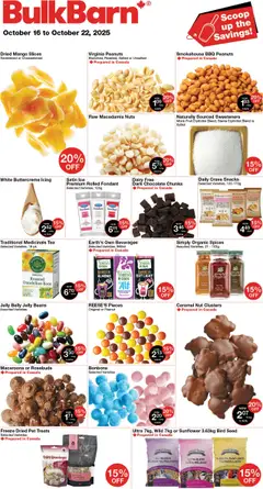 Preview of Bulk Barn weekly flyer from shop Bulk Barn valid from 16.10.2025