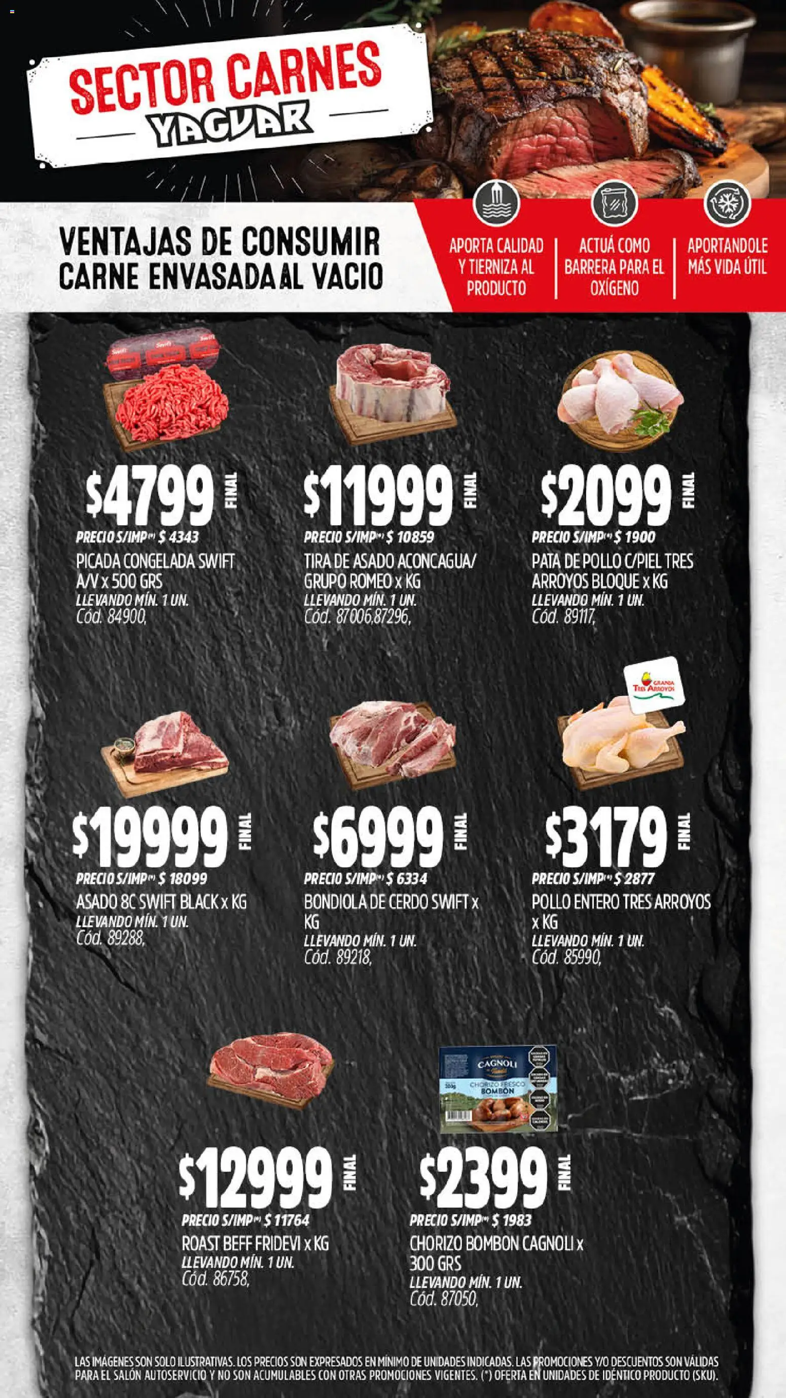 Yaguar - Oferta Semanal Trelew │ válido desde el 19.01.2026 | Página: 4 | Productos: Pollo, Chorizo, Cerdo
