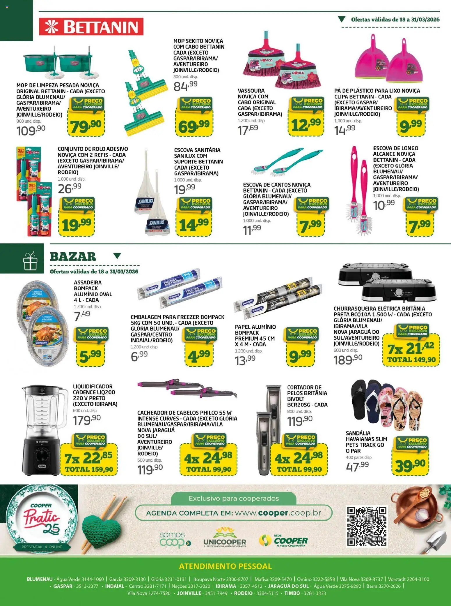 Cooper Folheto - válido de 18.03.2026 | Página: 16 | Produtos: Freezer, Liquidificador, Assadeira, Cabo