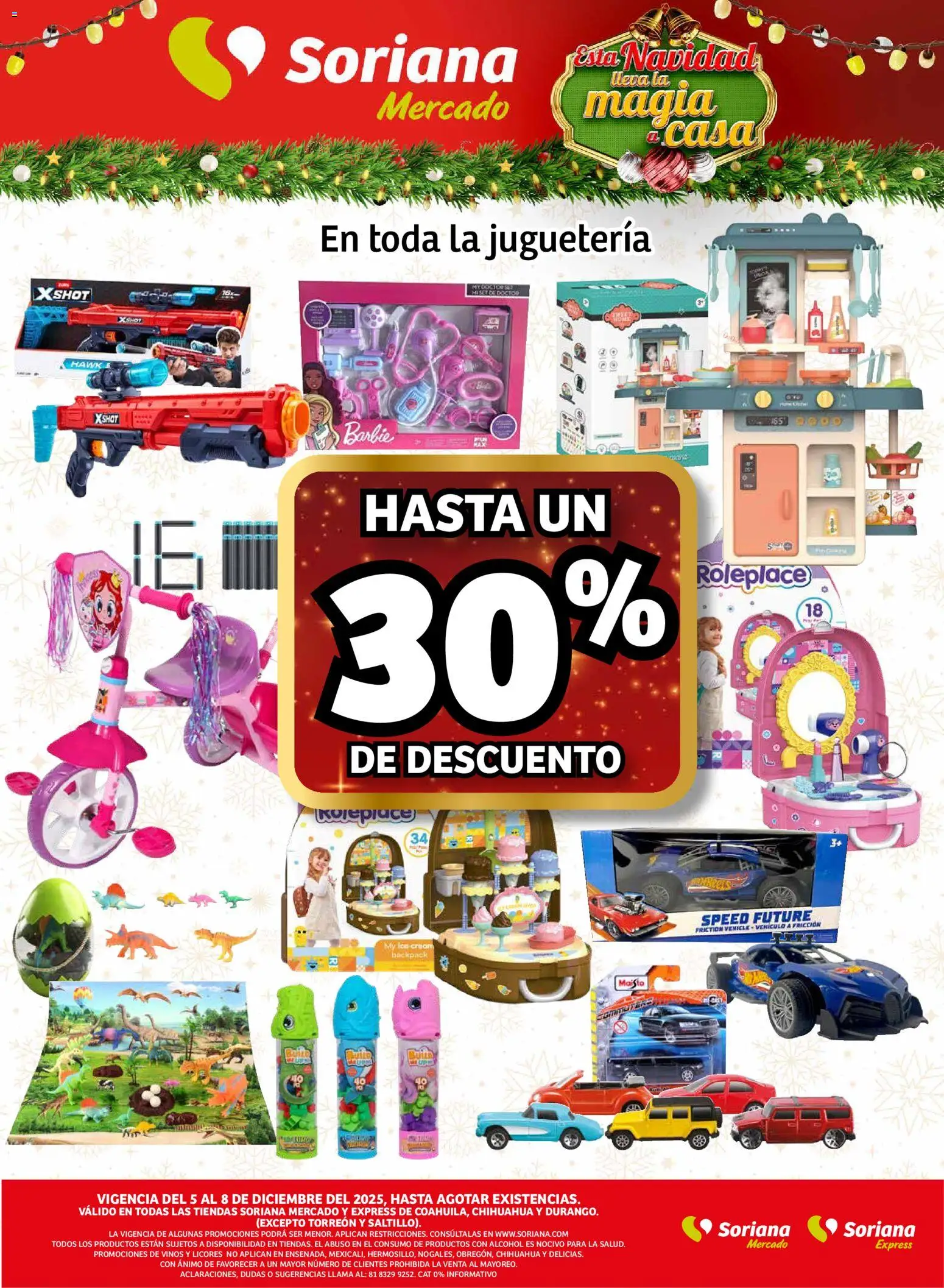 Nuevas ofertas de Soriana válidas en toda la República Mexicana desde el 04.12.2025. ¡Encuentra las mejores ofertas en Soriana - Fin de Semana Mercado: Coah, Chih y Dur! | Página: 12 | Productos: Shot