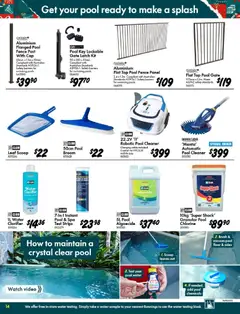 Preview of Bunnings Warehouse Get Christmas Ready Catalogue - valid from 05.11.2025 | Page: 14 | Products: Fence, Water, Watch, Mobile