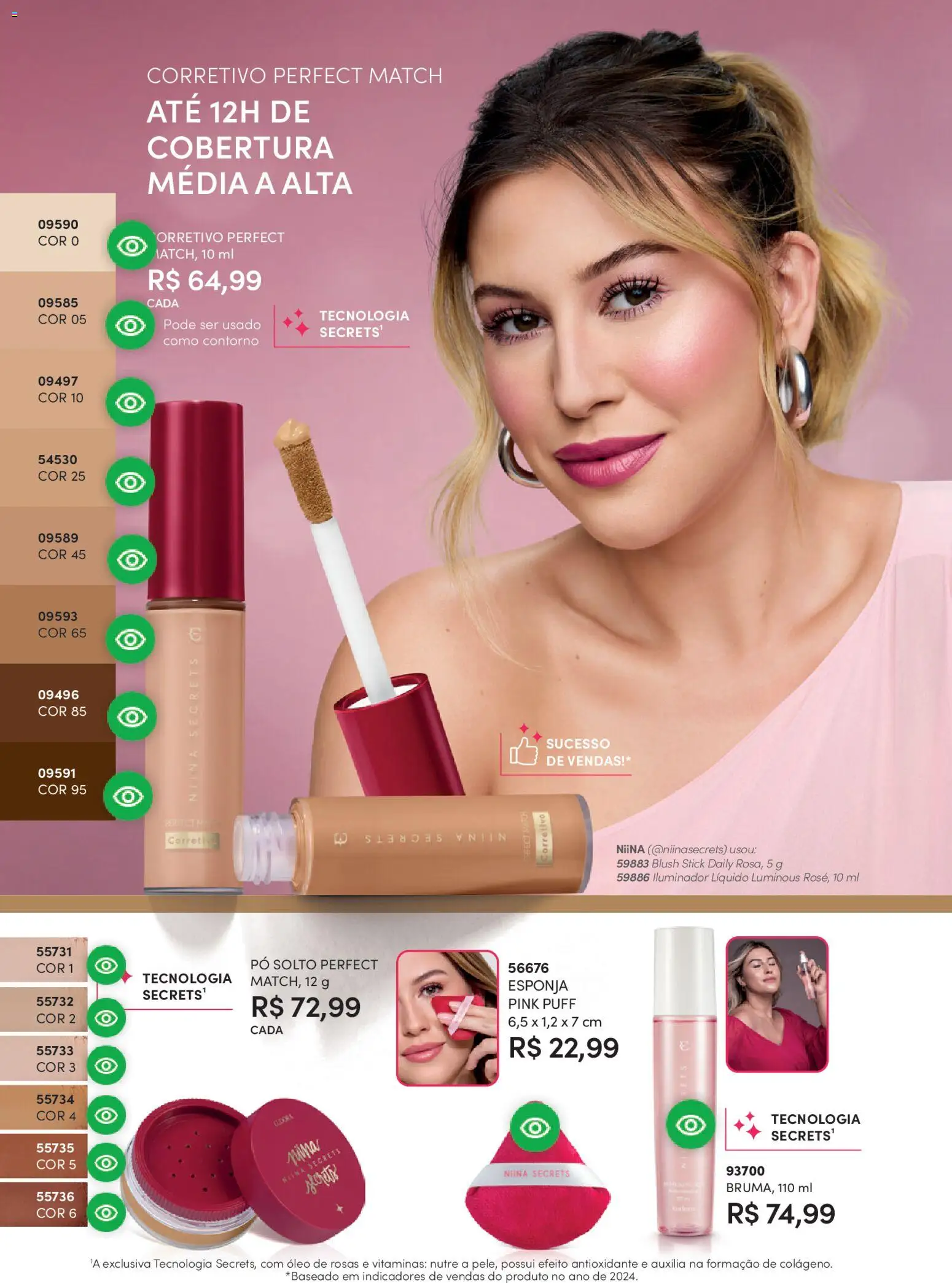 Eudora Folheto - válido de 17.12.2025 | Página: 97 | Produtos: Pó, Blush, Esponja, Puff