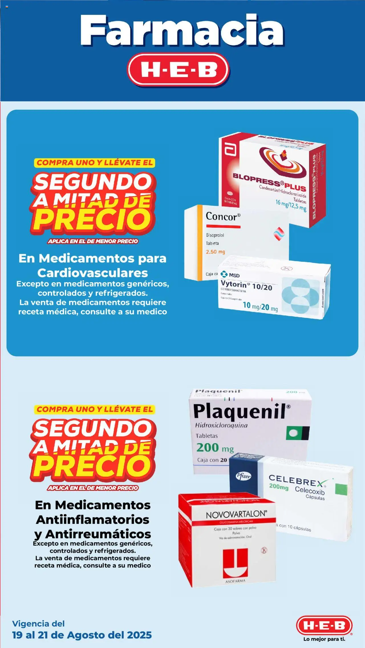 Nuevas ofertas de H-E-B válidas en toda la República Mexicana desde el 19.08.2025. ¡Encuentra las mejores ofertas en H-E-B folleto! | Página: 21 | Productos: Caja, Polvo, Tableta