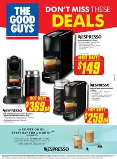 Preview of The Good Guys catalogue Nespresso  - valid from 25.03.2026 | Page: 4 | Products: Milk, Coffee, Water