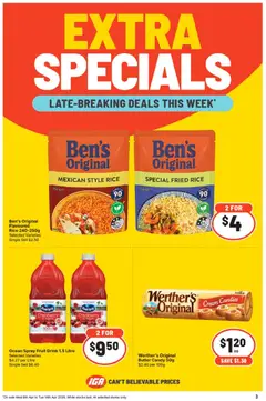 Preview of IGA catalogue  - valid from 08.04.2026 | Page: 4 | Products: Beef, Antiperspirant, Steak, Soup