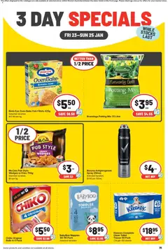 Preview of IGA - 3 Day Specials WA - valid from 23.01.2026 | Page: 3 | Products: Toilet, Fish, Cable, Oven