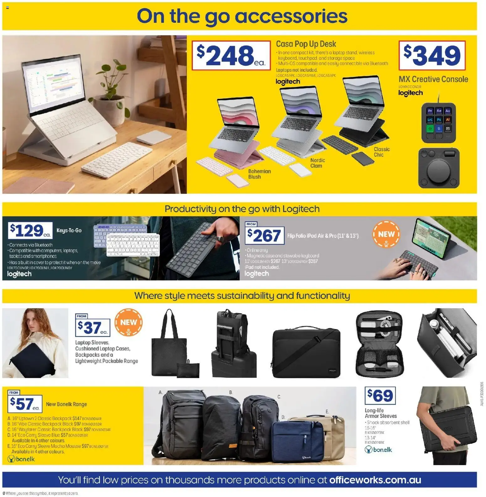 Officeworks catalogue - valid from 01.01.2026 | Page: 16 | Products: Accessories, Keyboard, Laptop, Mousse