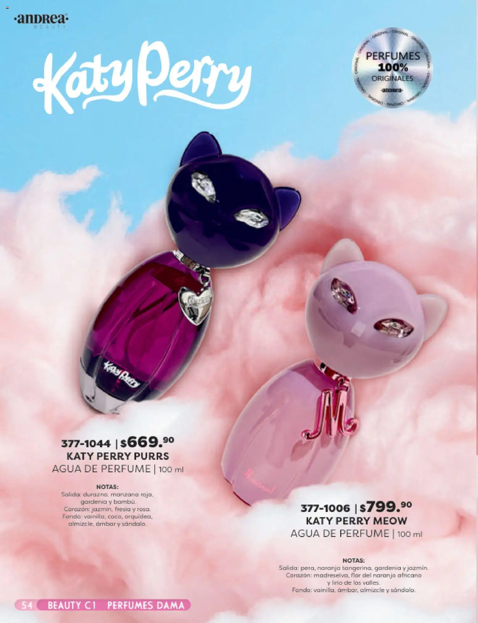 Nuevas ofertas de Andrea válidas en toda la República Mexicana desde el 25.01.2026. ¡Encuentra las mejores ofertas en Andrea catálogo Beauty! | Página: 54 | Productos: Manzana, Agua, Perfume