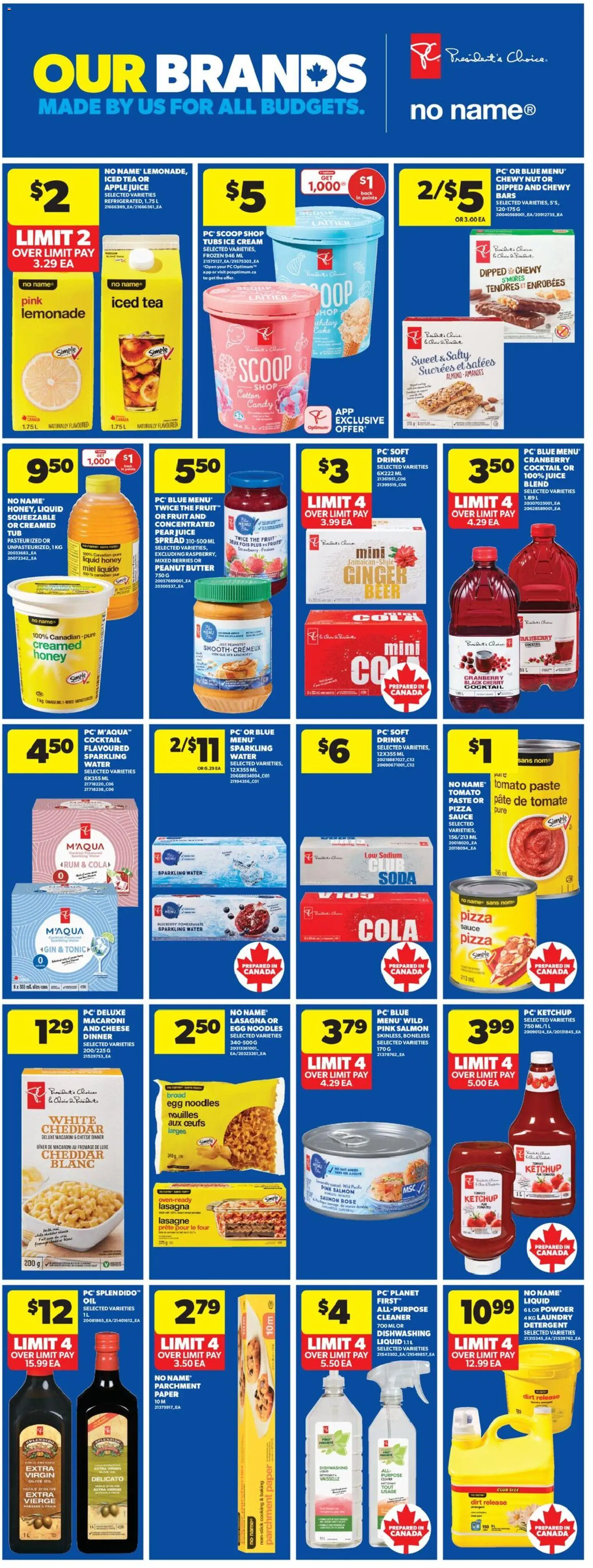 Real Canadian Superstore flyer valid from 22.01.2026 | Page: 9 | Products: Ice cream, Detergent, Pizza, Beer