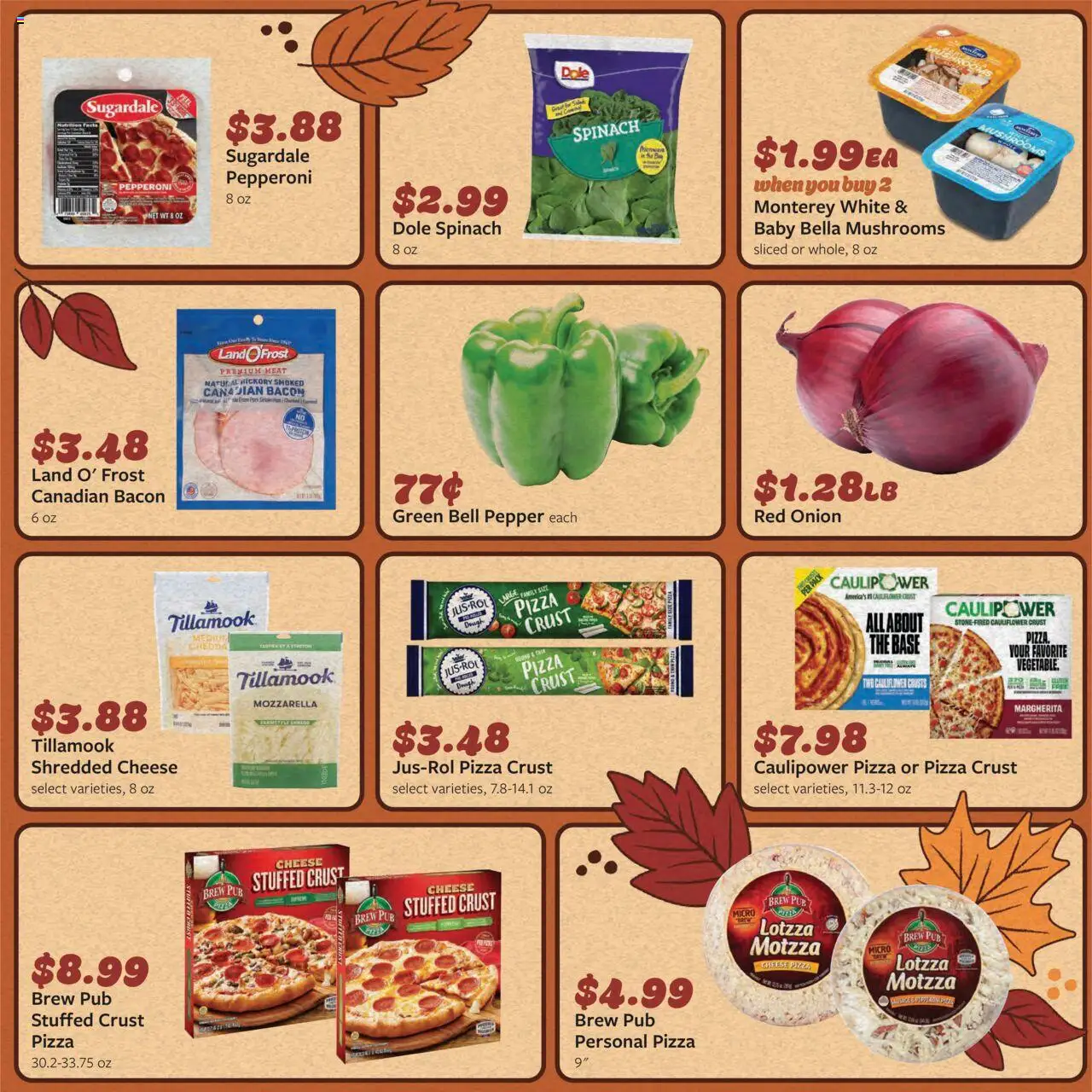 Fareway Weekly Ad - valid from 29.09.2025 | Page: 15 | Products: Mushrooms, Cheese, Pizza, Pepper