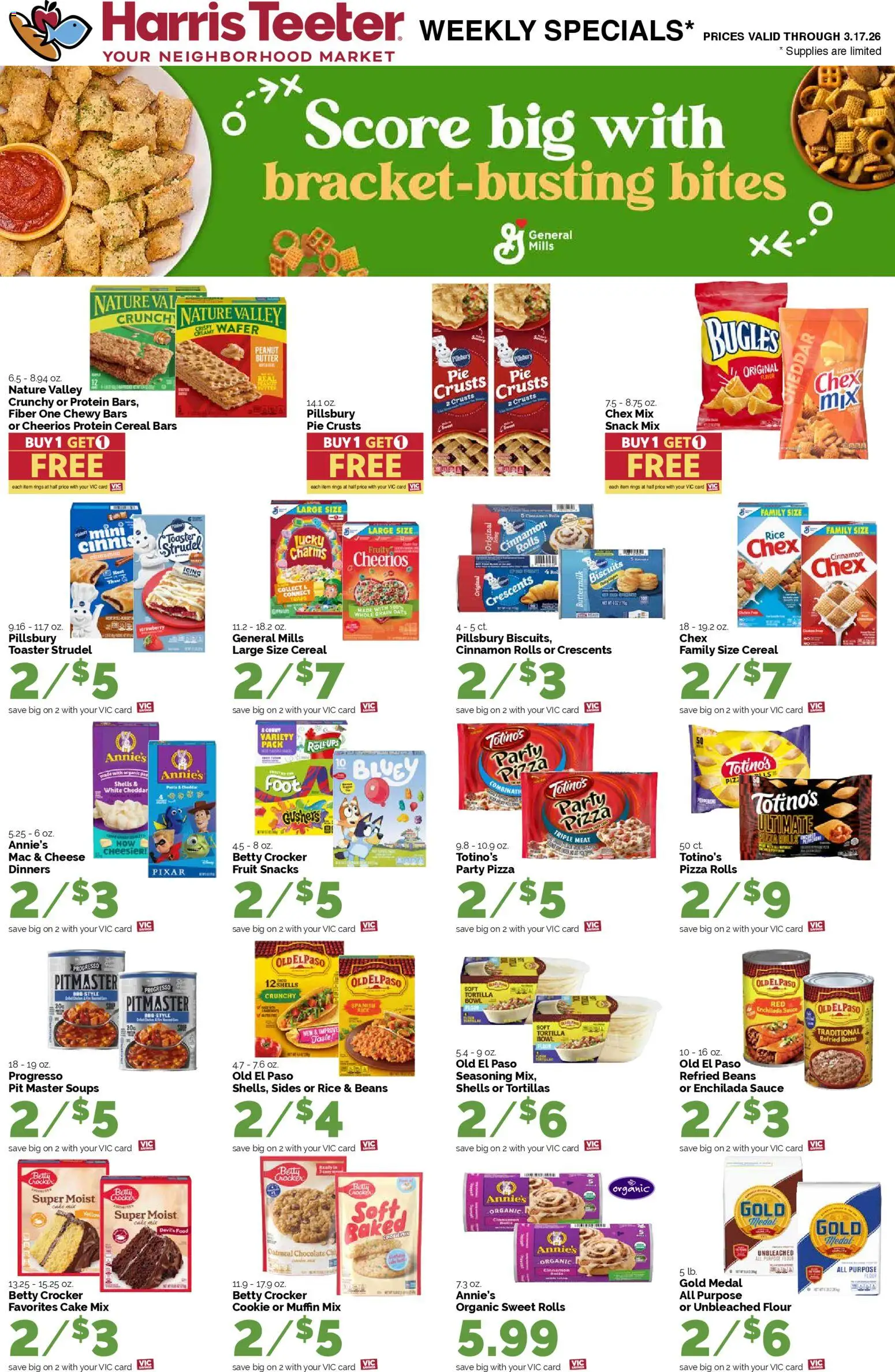 Harris Teeter Weekly Ad - SC - valid from 11.03.2026 | Page: 14 | Products: Butter, Pizza, Sauce, Muffin