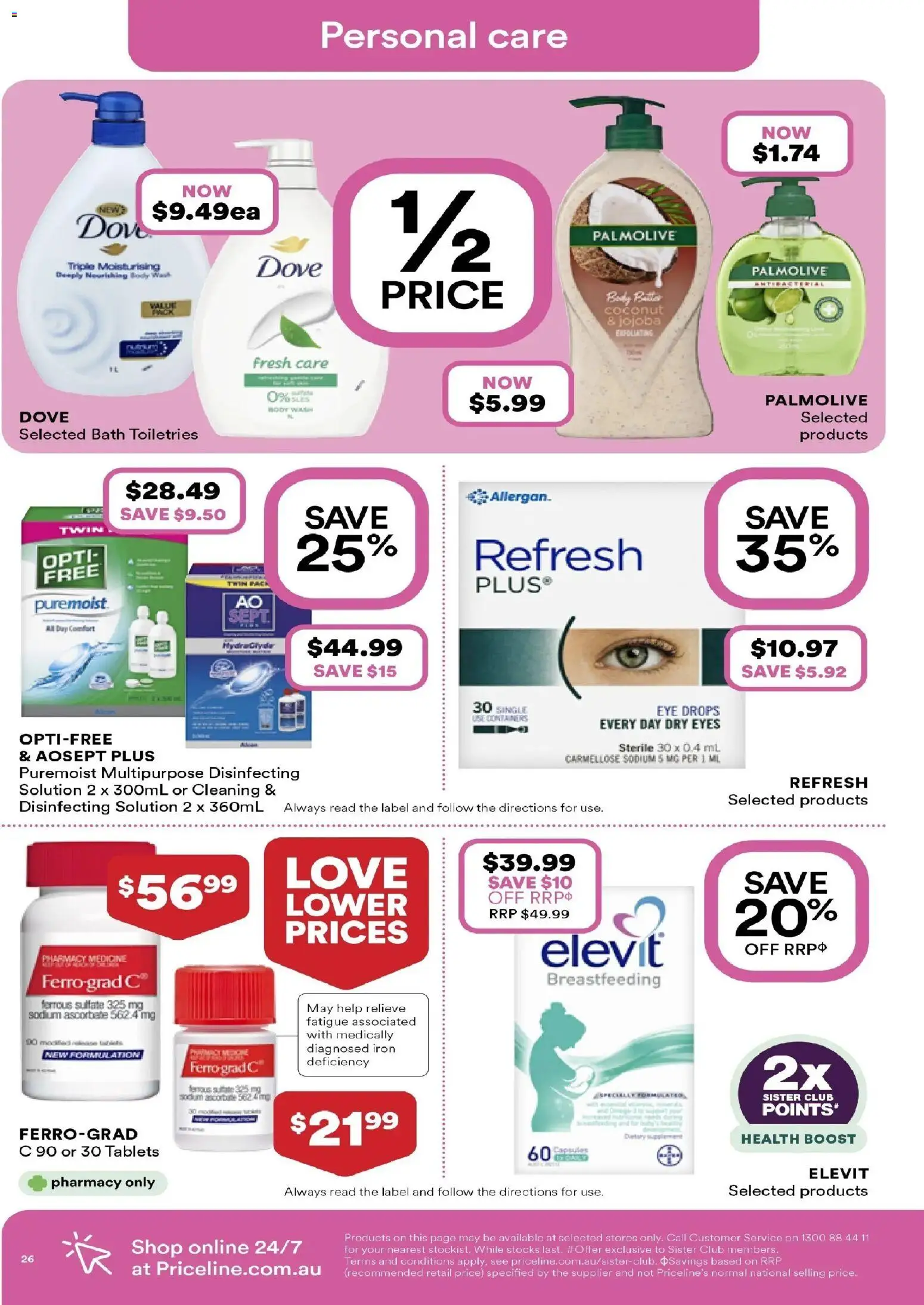 Priceline Pharmacy catalogue - valid from 18.02.2026 | Page: 26 | Products: Bath, Multipurpose, Iron, Tablets