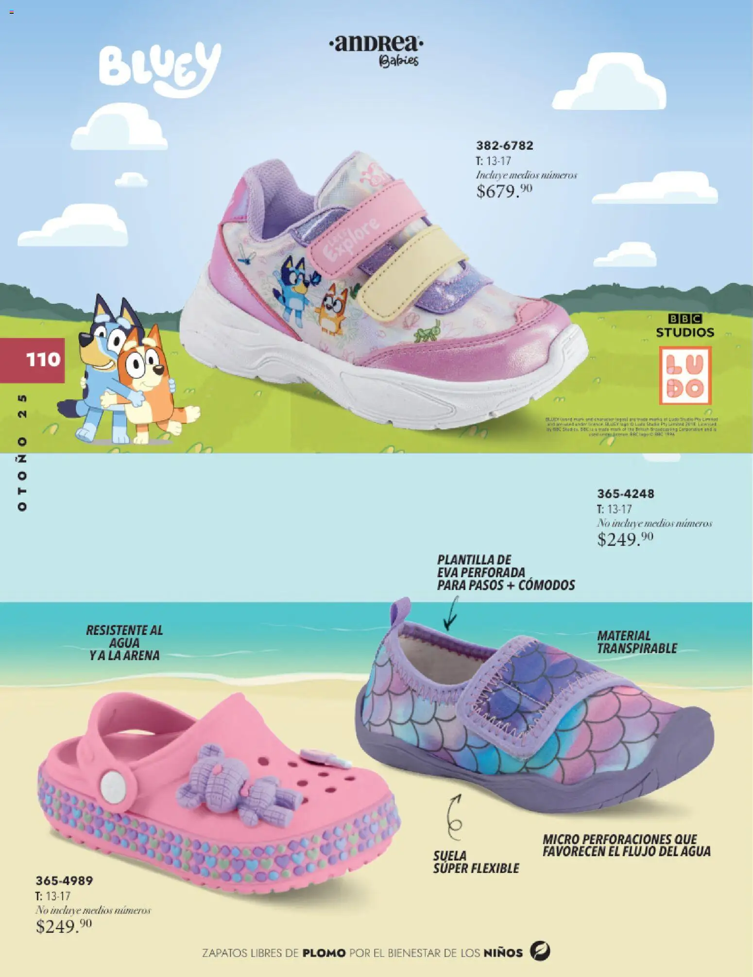Nuevas ofertas de Andrea válidas en toda la República Mexicana desde el 26.11.2025. ¡Encuentra las mejores ofertas en Andrea catálogo Infantil Baby otoño 2025! | Página: 22 | Productos: Zapatos, Agua, Flexible