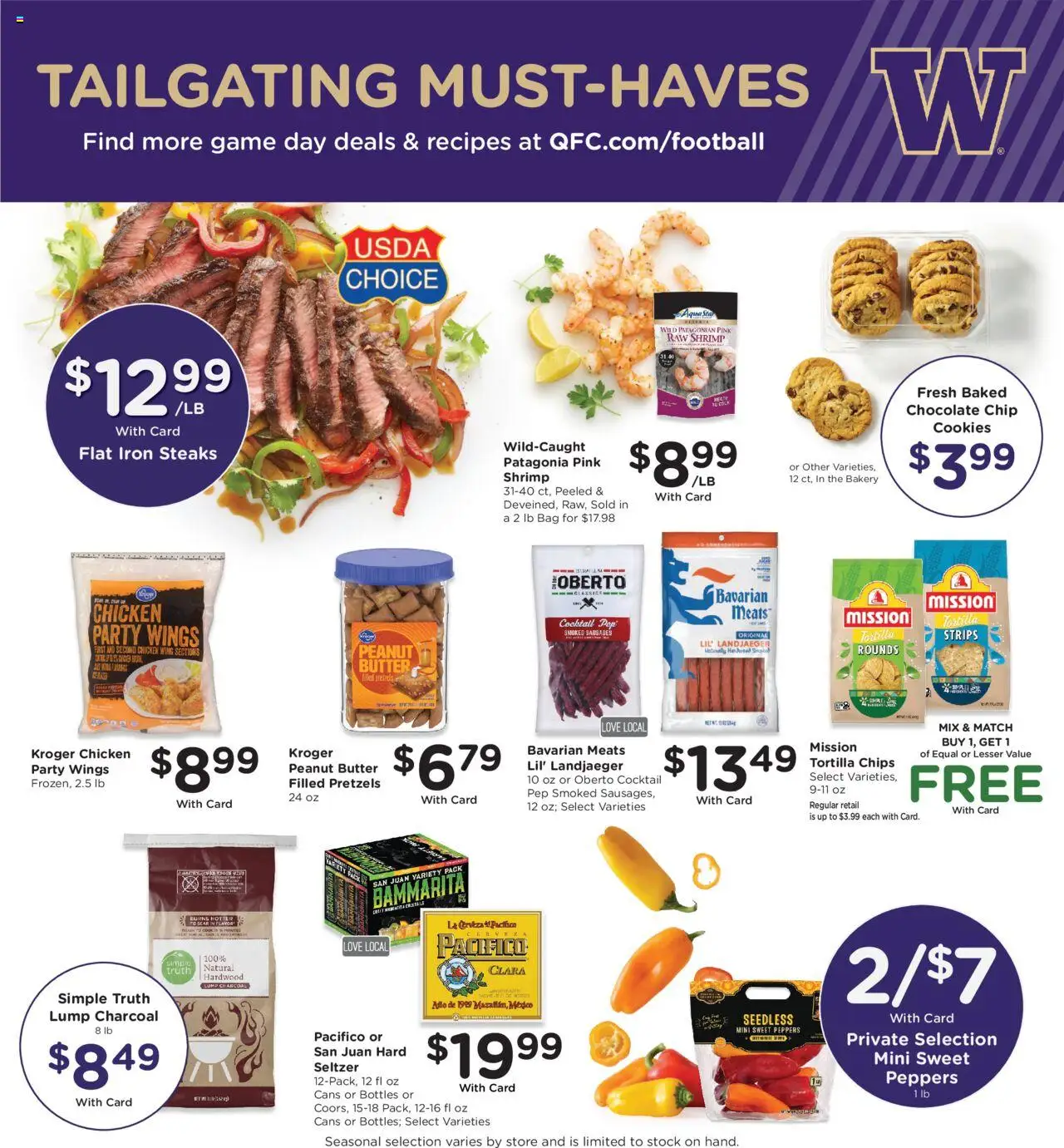 QFC Weekly Ad - valid from 22.10.2025 | Page: 9 | Products: Peppers, Cookies, Bag, Iron
