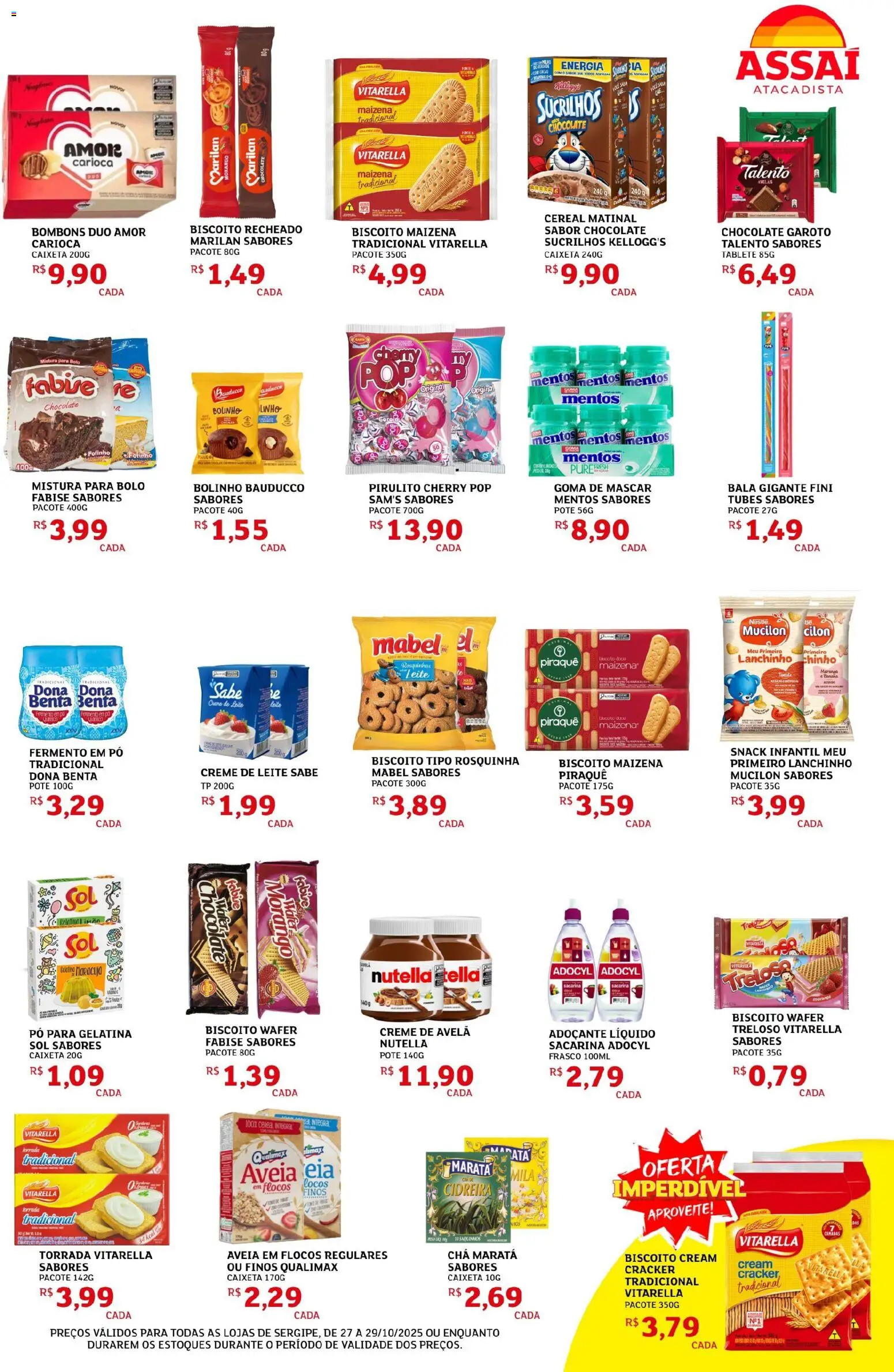 Assaí Atacadista Folheto - válido de 27.10.2025 | Página: 4 | Produtos: Pó, Flocos, Creme de leite, Creme de avelã