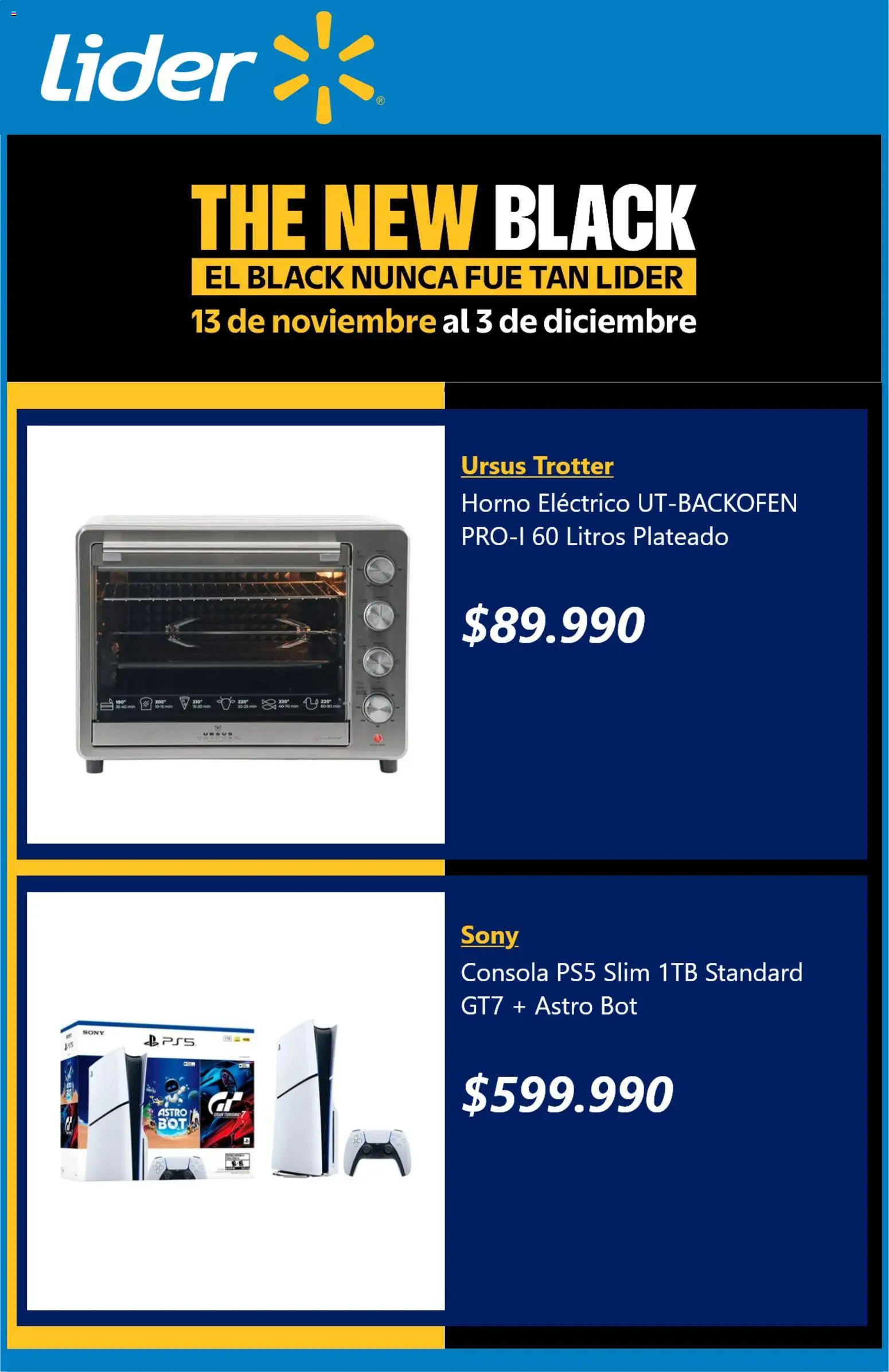 Lider - Black Friday │ válido desde el 13.11.2025 | Página: 4 | Productos: Horno electrico, Horno
