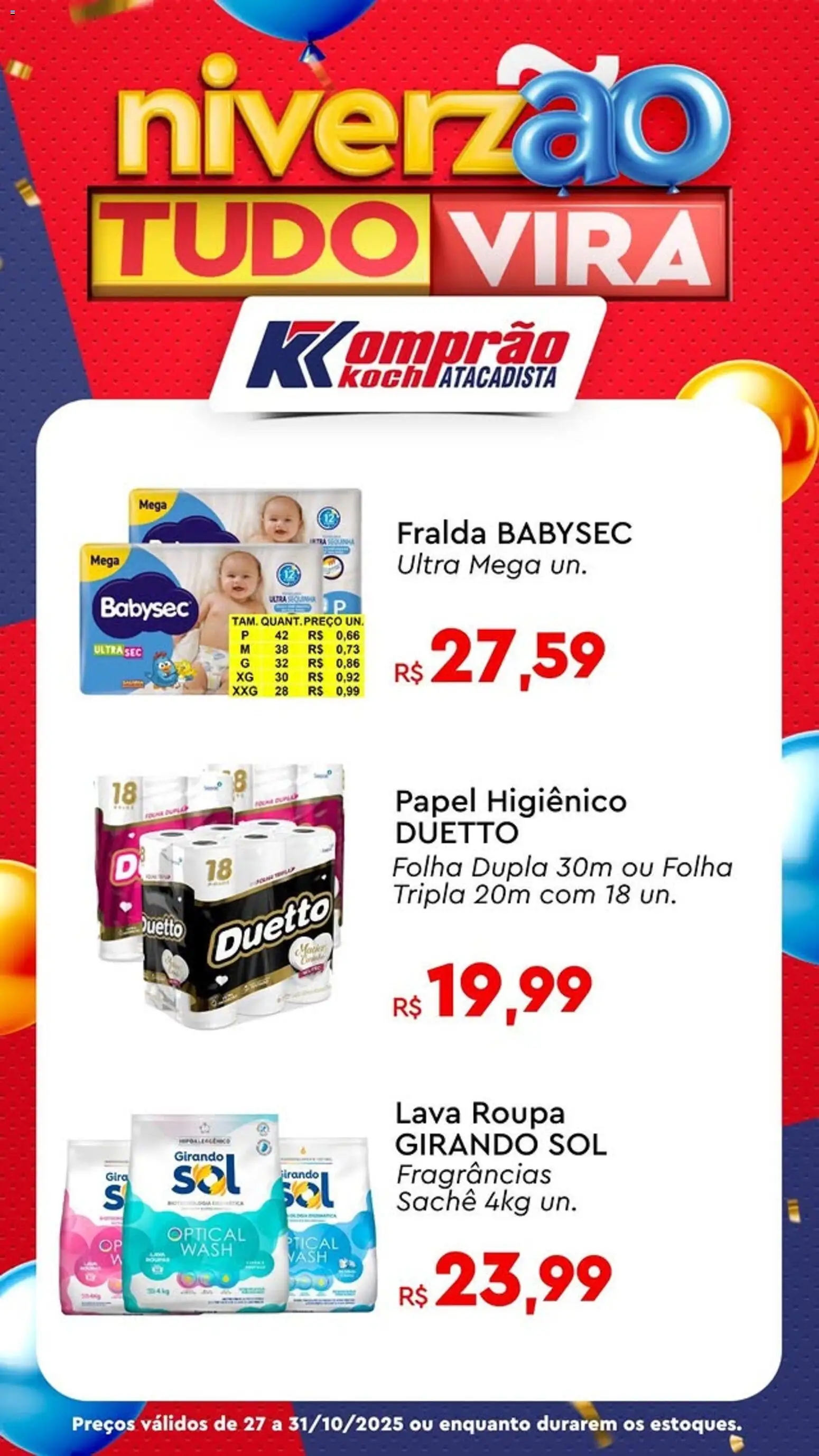 Komprao Atacadista Folheto - válido de 27.10.2025 | Página: 6 | Produtos: Girando sol, Papel higiênico