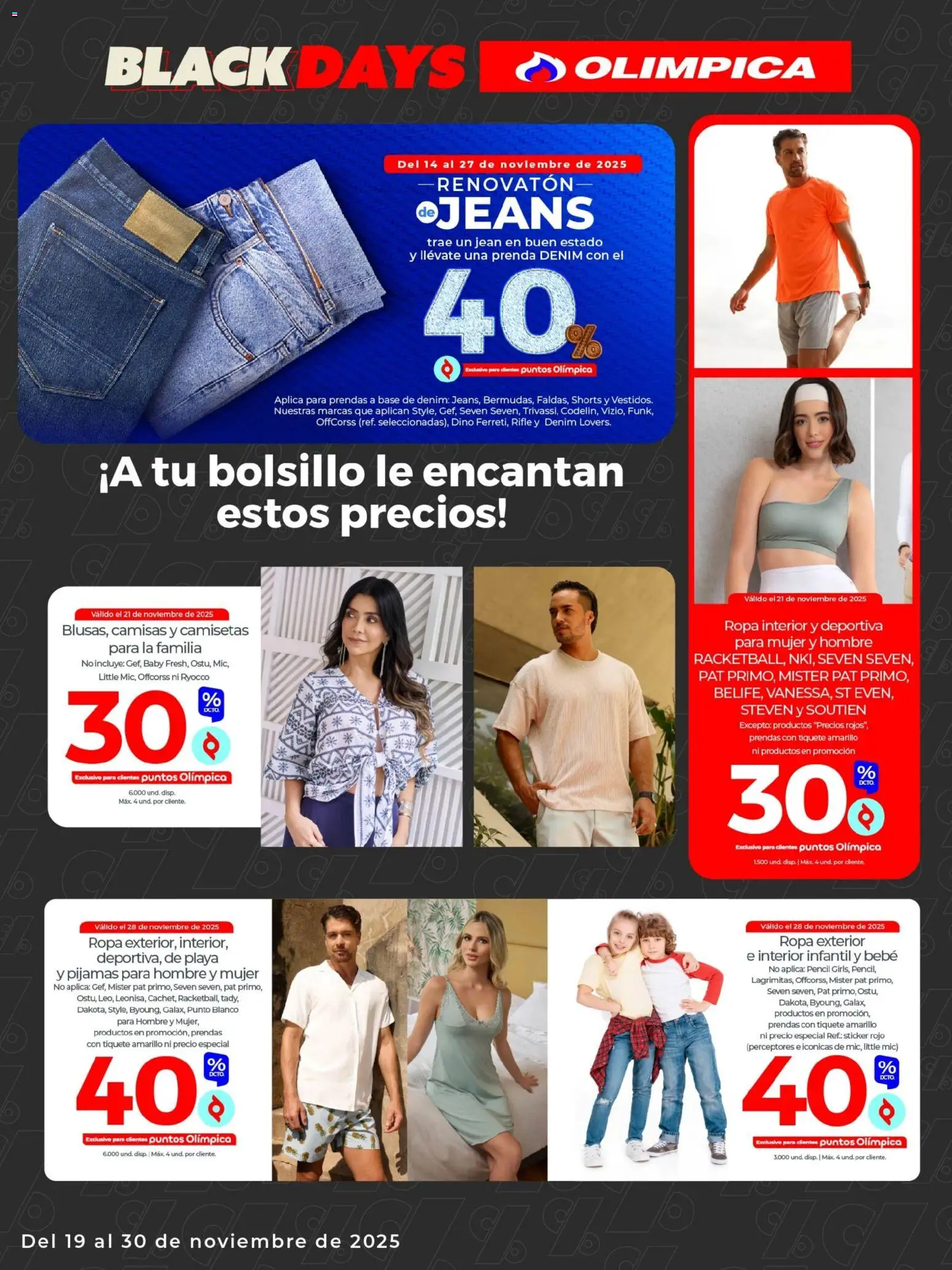Olímpica revista - valida desde el 19.11.2025 | Página: 31 | Productos: Jean, Ropa, Ropa interior