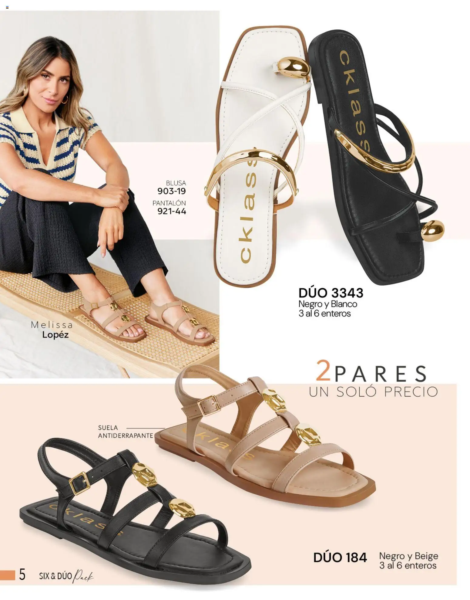 Nuevas ofertas de Cklass válidas en toda la República Mexicana desde el 05.03.2026. ¡Encuentra las mejores ofertas en Cklass catálogo Complemento Verano Calzado! | Página: 6 | Productos: Blusa