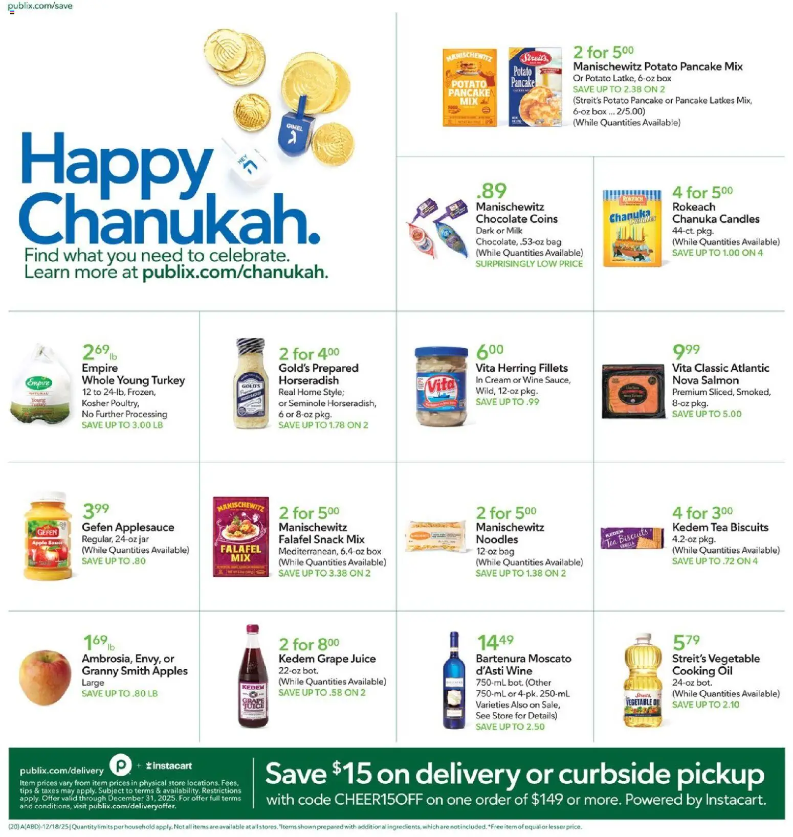 Publix Weekly Ad - valid from 17.12.2025 | Page: 20 | Products: Juice, Wine, Cream, Bag
