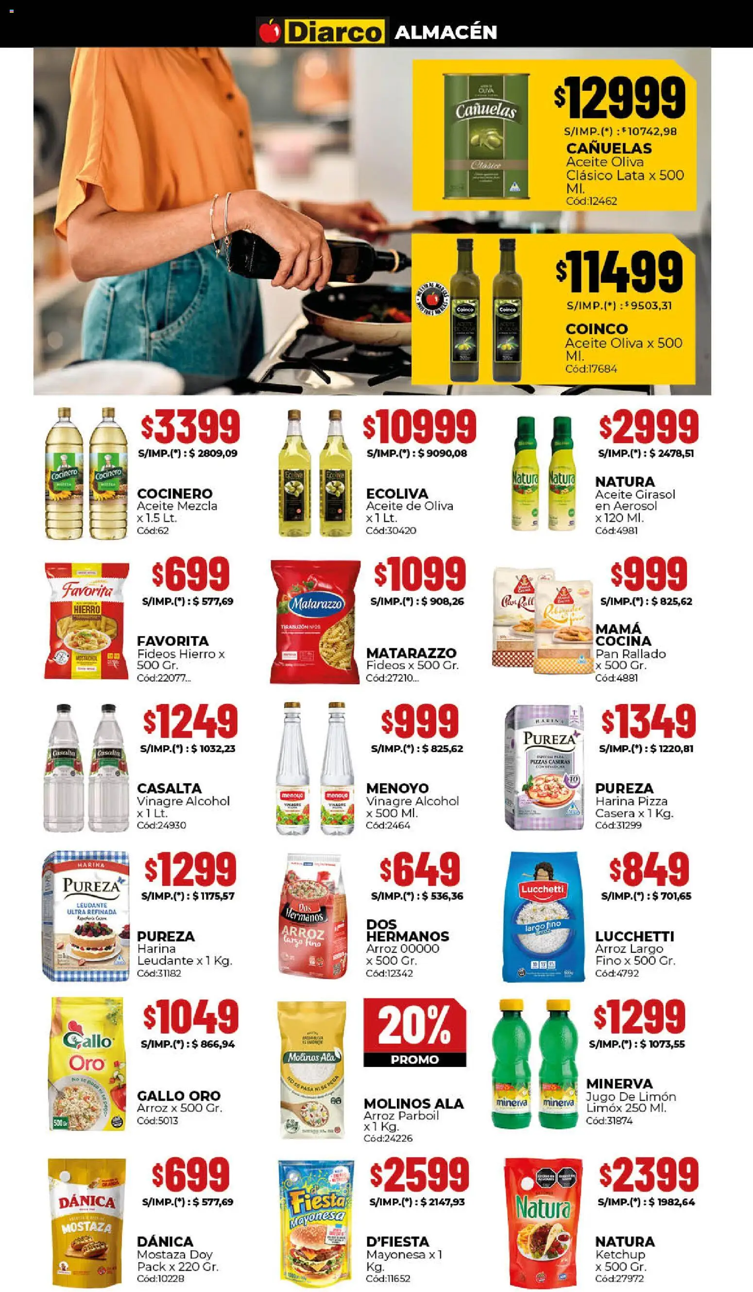 Diarco ofertas │ válido desde el 15.12.2025 | Página: 2 | Productos: Cocina, Pizza, Jugo, Pan rallado