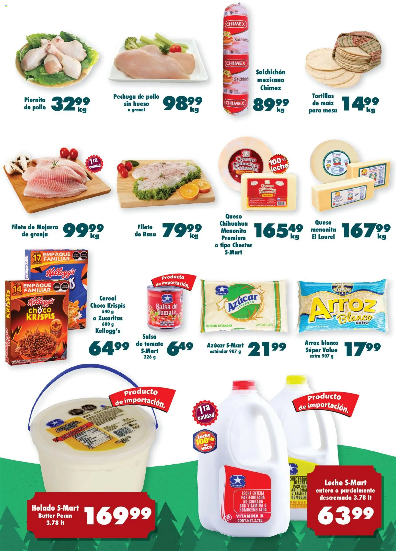 Nuevas ofertas de S-Mart válidas en toda la República Mexicana desde el 04.11.2025. ¡Encuentra las mejores ofertas en S-Mart folleto Chihuahua! | Página: 4 | Productos: Maíz, Leche, Mantequilla, Queso