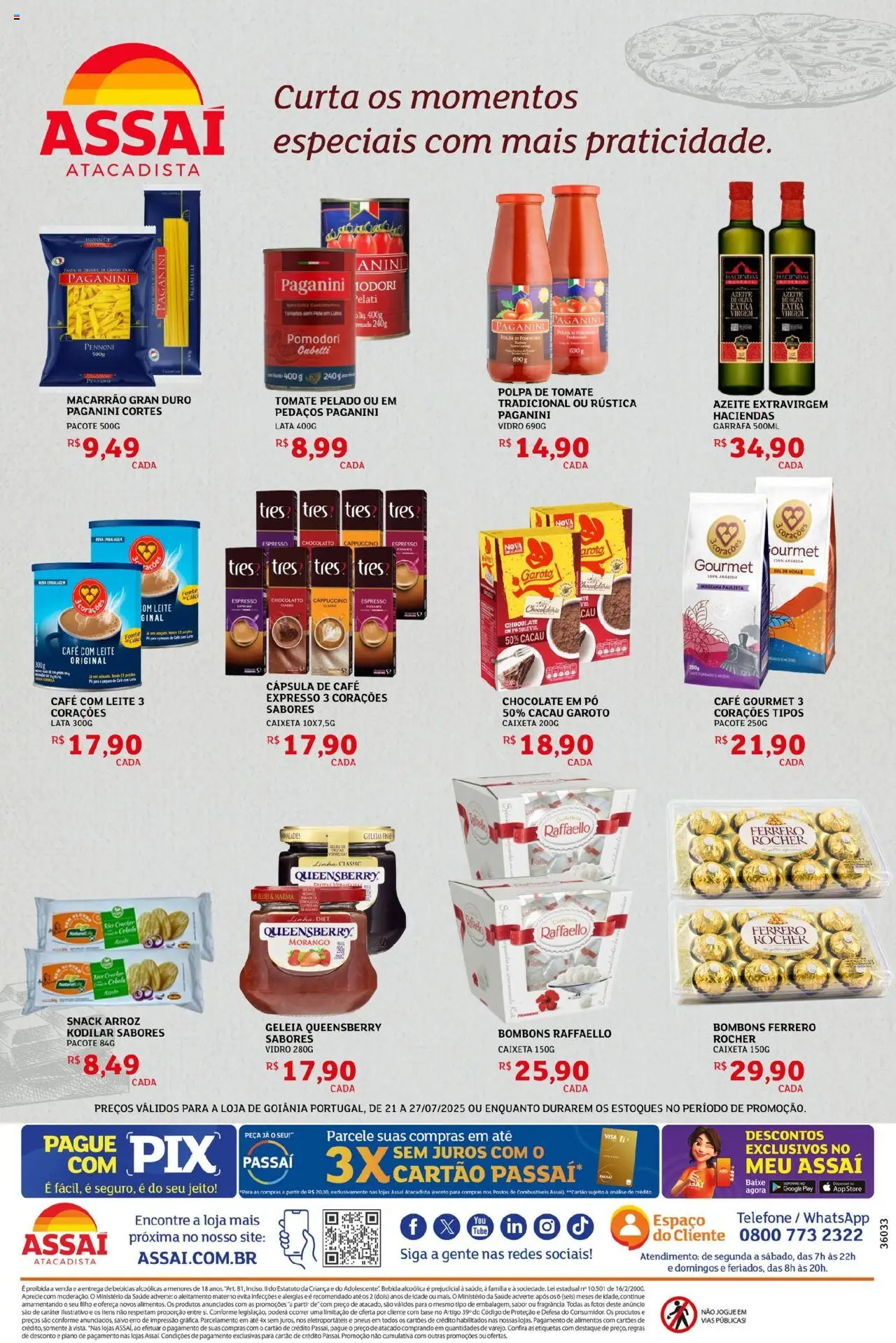 Assaí Atacadista Folheto - válido de 21.07.2025 | Página: 4 | Produtos: Kodilar, Leite, Base, Telefone
