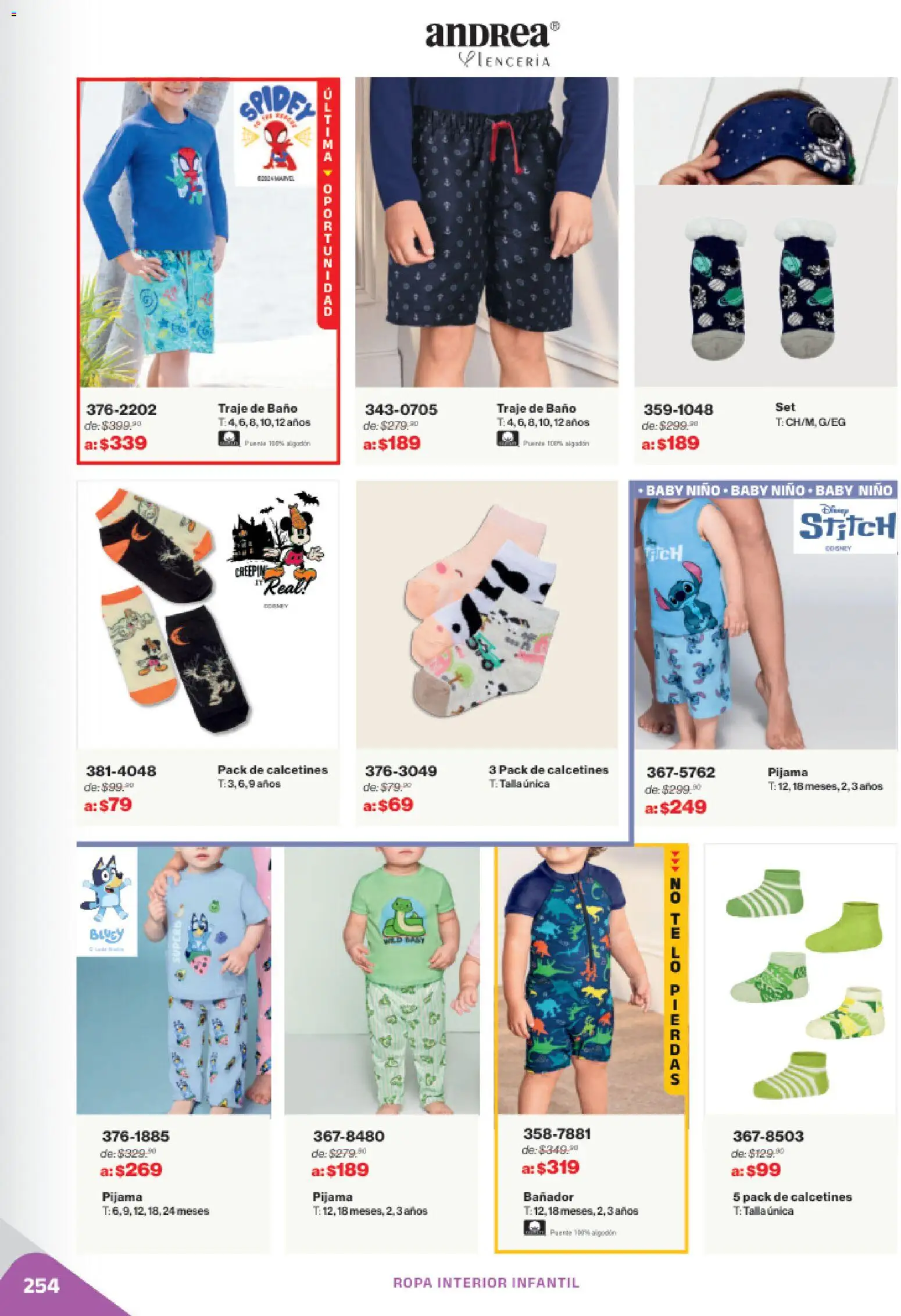 Nuevas ofertas de Andrea válidas en toda la República Mexicana desde el 02.11.2025. ¡Encuentra las mejores ofertas en Andrea catálogo Outlet! | Página: 254 | Productos: Pijama, Ropa interior, Traje de baño, Baño