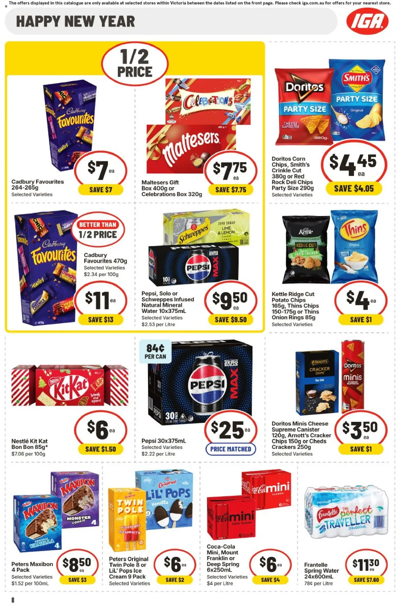 IGA catalogue - valid from 24.12.2025 | Page: 11 | Products: Cheese, Pineapple, Pepsi, Cream