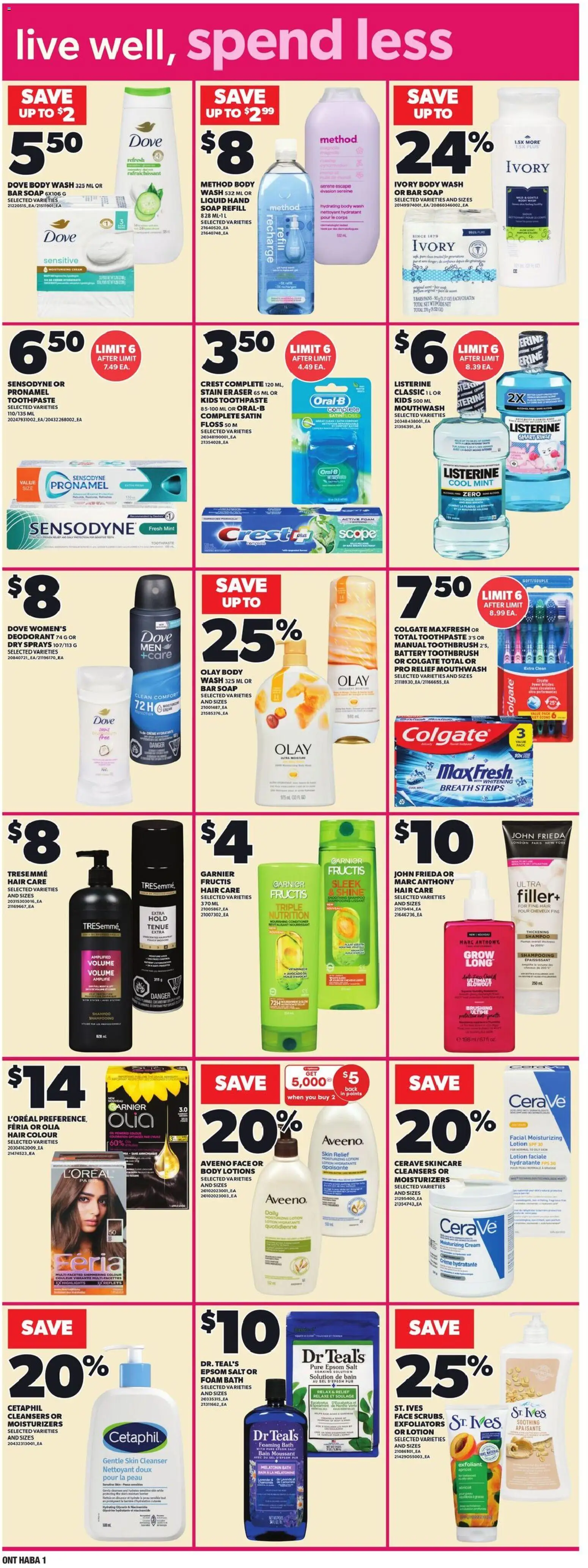 Independent Grocer flyer valid from 18.12.2025 | Page: 16 | Products: Shampoo, Toothpaste, Bath, Oil