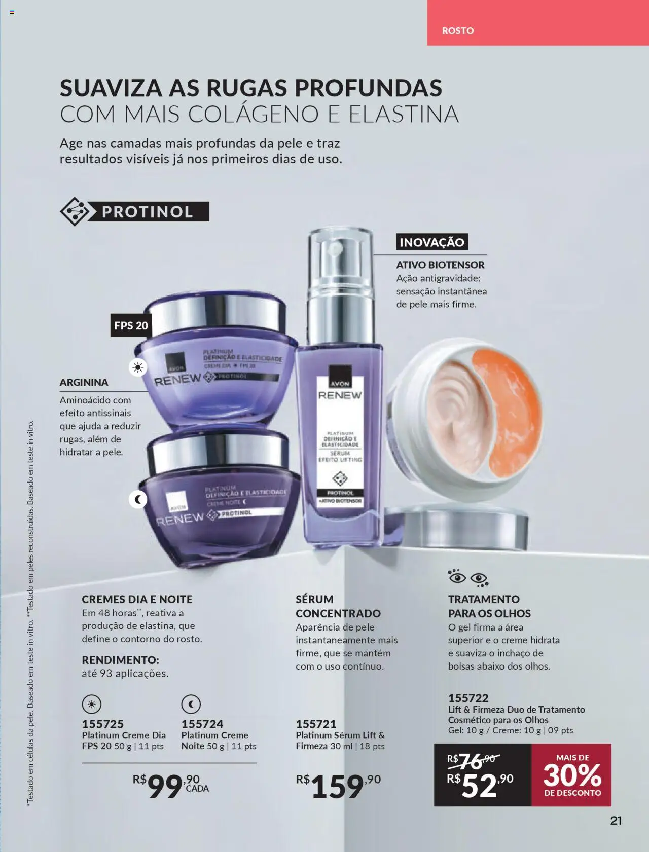 Avon Folheto - válido de 13.08.2025 | Página: 21 | Produtos: Colágeno, Sérum, Creme