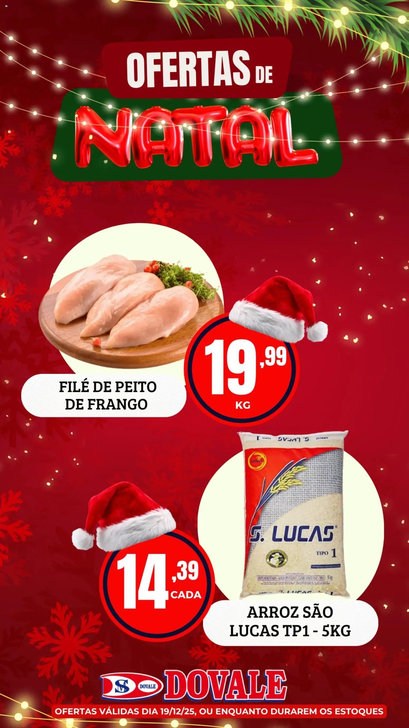 Dovale Folheto - válido de 19.12.2025 | Página: 2 | Produtos: Arroz, Frango, Peito de frango