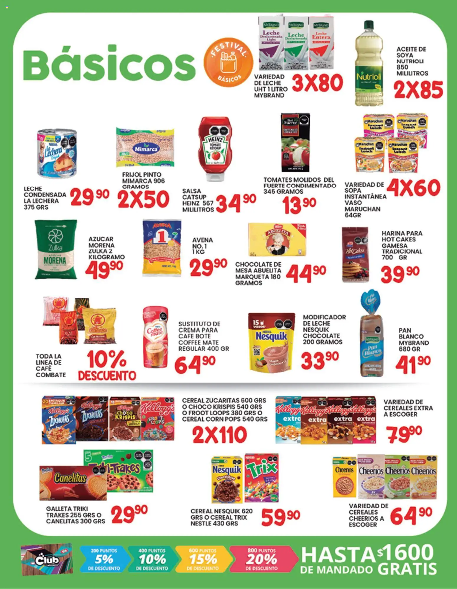 Nuevas ofertas de Alsuper válidas en toda la República Mexicana desde el 09.01.2026. ¡Encuentra las mejores ofertas en Alsuper folleto Saltillo! | Página: 2 | Productos: Leche, Aceite, Catsup, Mate