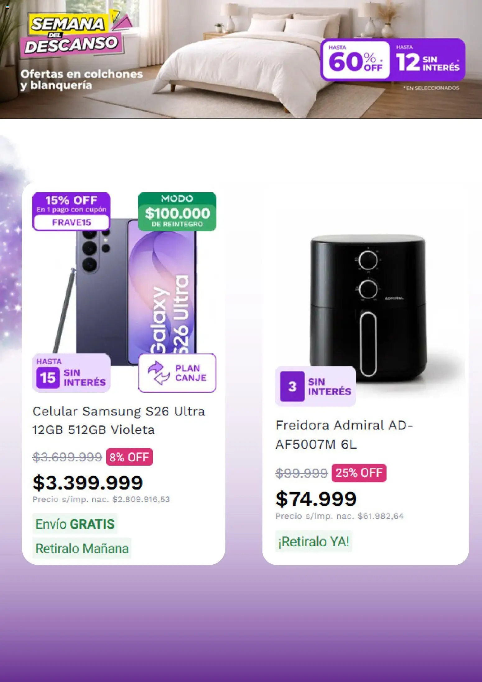 Frávega ofertas │ válido desde el 24.03.2026 | Página: 4 | Productos: Freidora