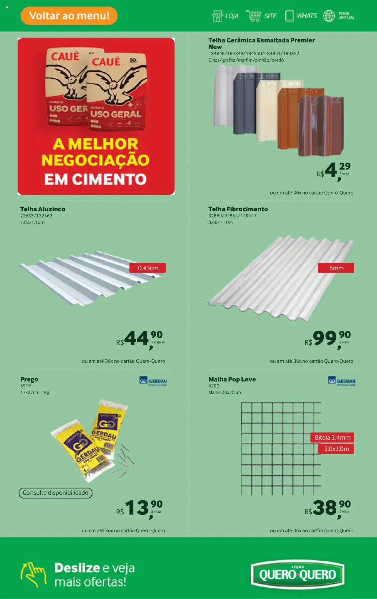 Lojas Quero-Quero Folheto - válido de 01.07.2025 | Página: 19 | Produtos: Cimento