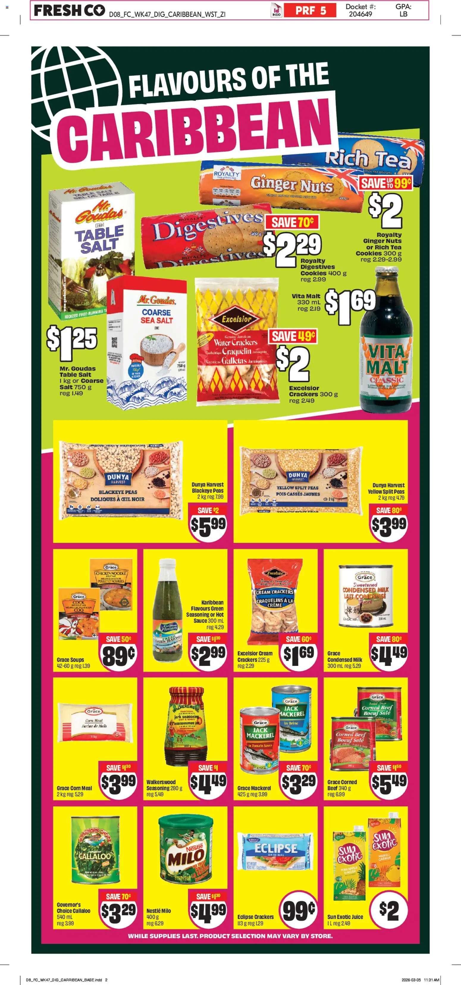 FreshCo flyer valid from 19.03.2026 | Page: 12 | Products: Cream, Table, Milk, Chicken