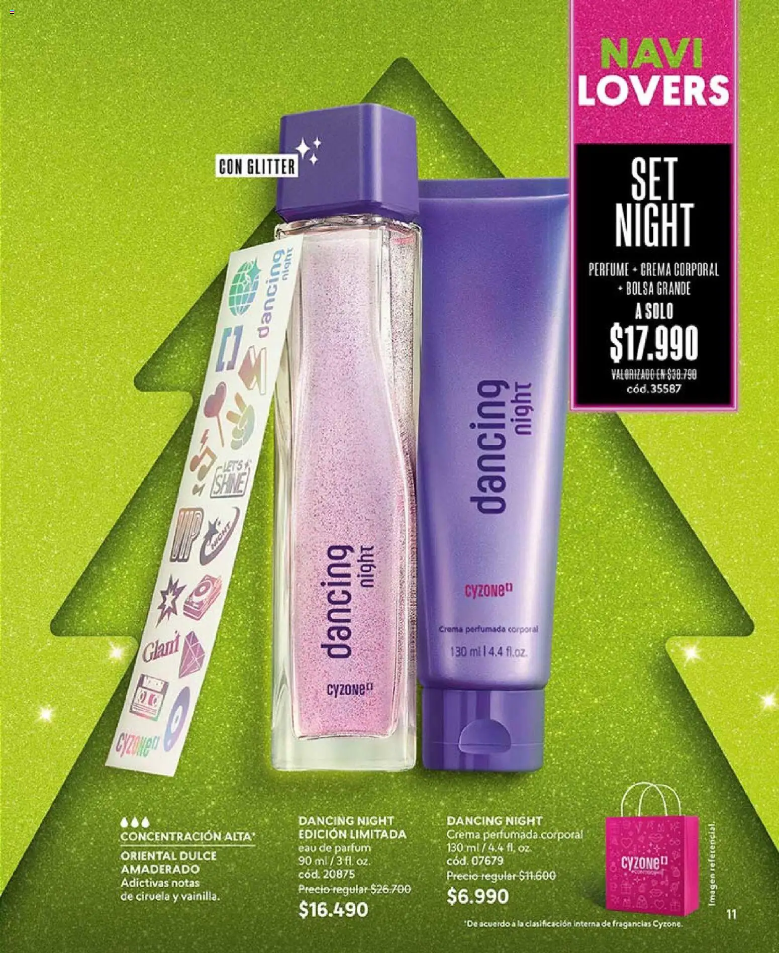 Catálogo CyZone Campaña 18 │ válido desde el 01.12.2025 | Página: 11 | Productos: Glitter, Bolsa, Perfume, Crema