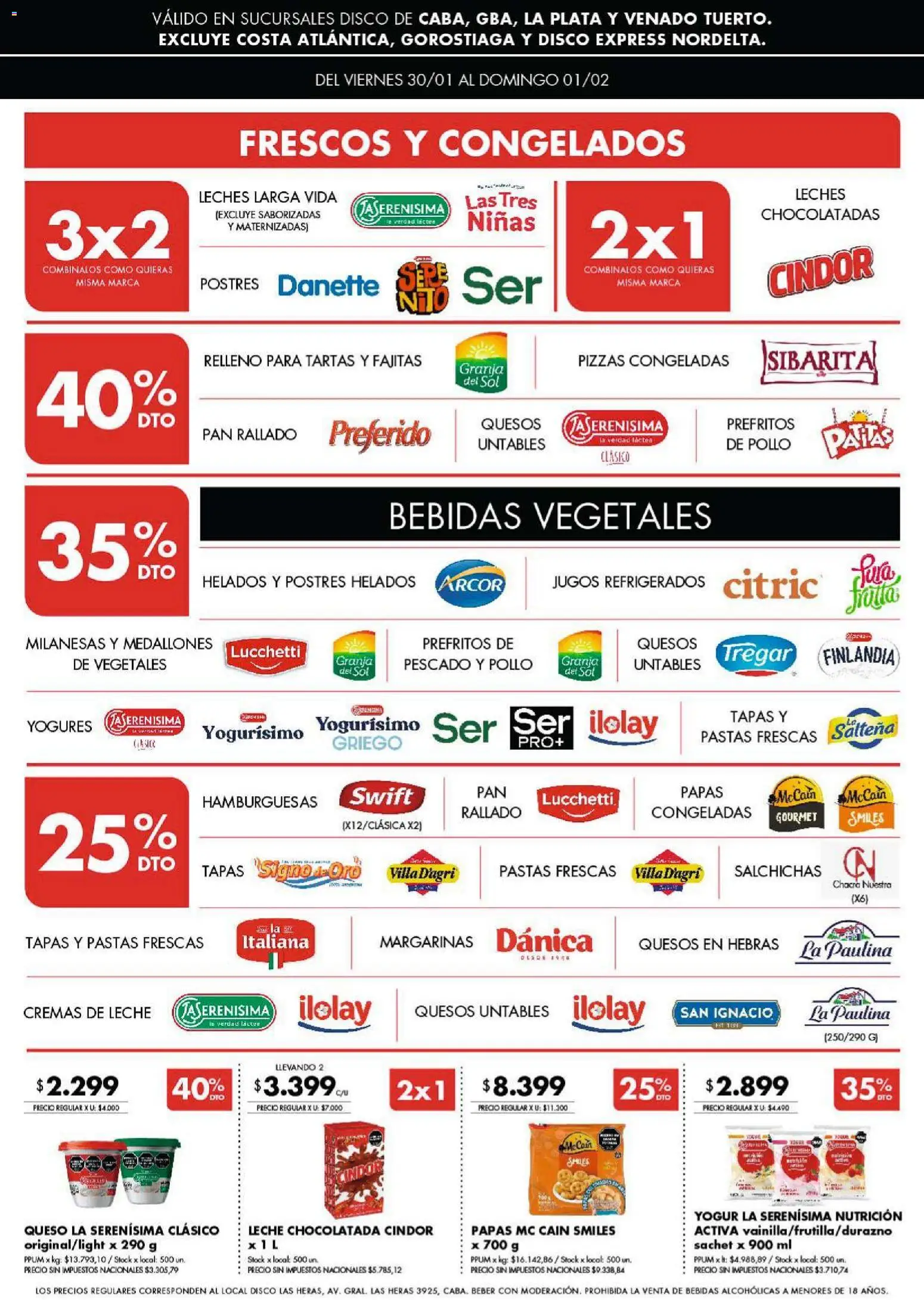 Disco ofertas │ válido desde el 29.01.2026 | Página: 4 | Productos: Disco, Pescado, Pan, Chocolatada