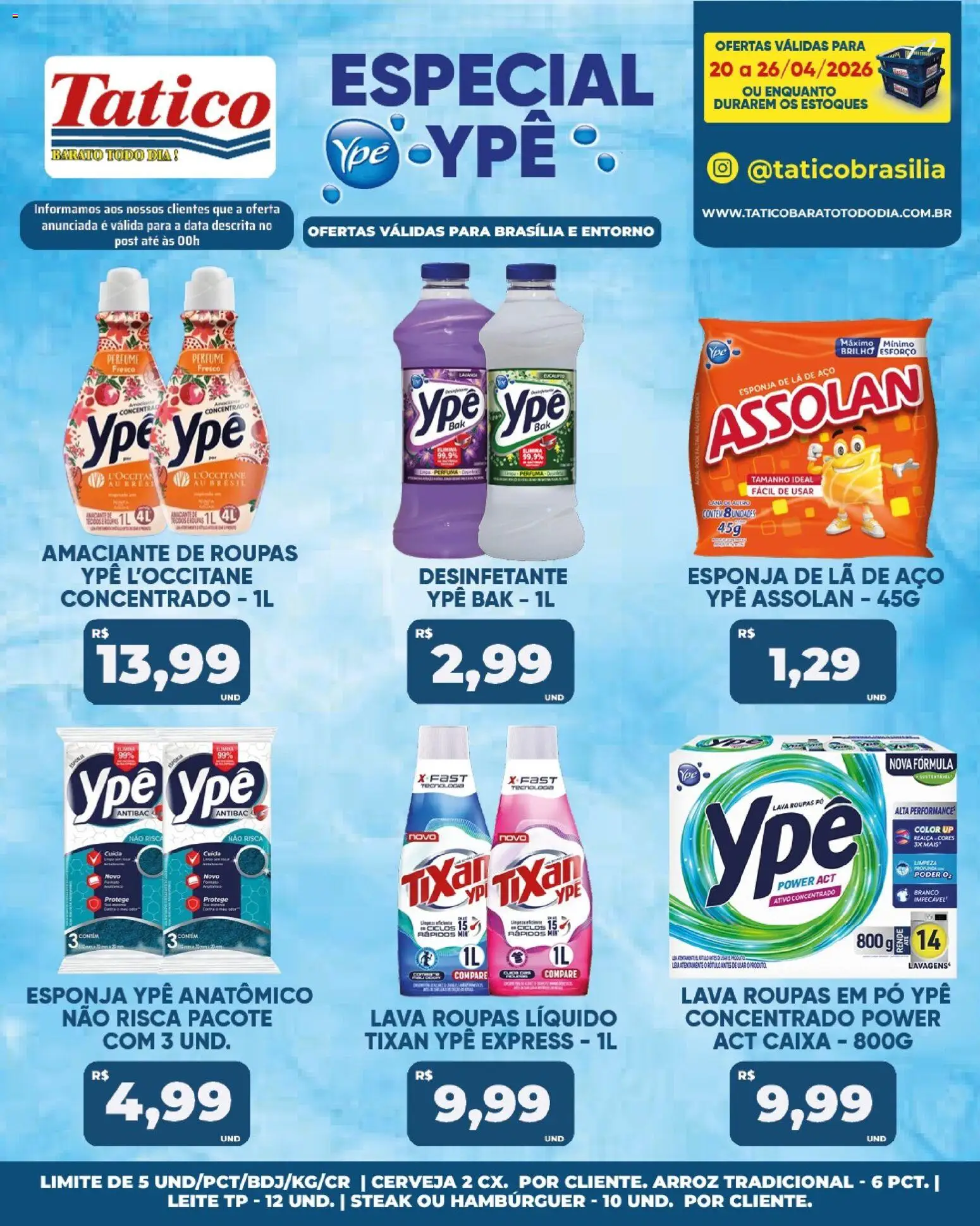 Tatico Folheto - válido de 21.04.2026 | Página: 16 | Produtos: Pó, Cerveja, Arroz, Amaciante