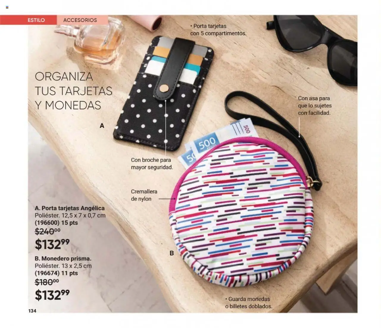 Nuevas ofertas de AVON válidas en toda la República Mexicana desde el 12.09.2025. ¡Encuentra las mejores ofertas en AVON - Casa & Estilo 15 2025! | Página: 134 | Productos: Monedero