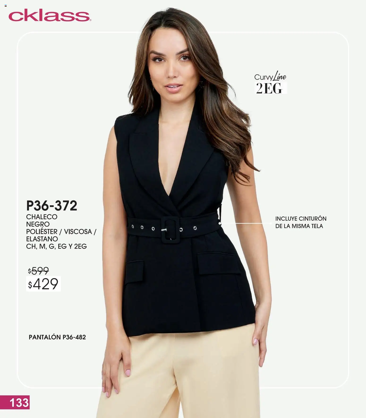 Nuevas ofertas de Cklass válidas en toda la República Mexicana desde el 13.02.2026. ¡Encuentra las mejores ofertas en Cklass catálogo Especial Fashionline! | Página: 134 | Productos: Chaleco, Cinturón