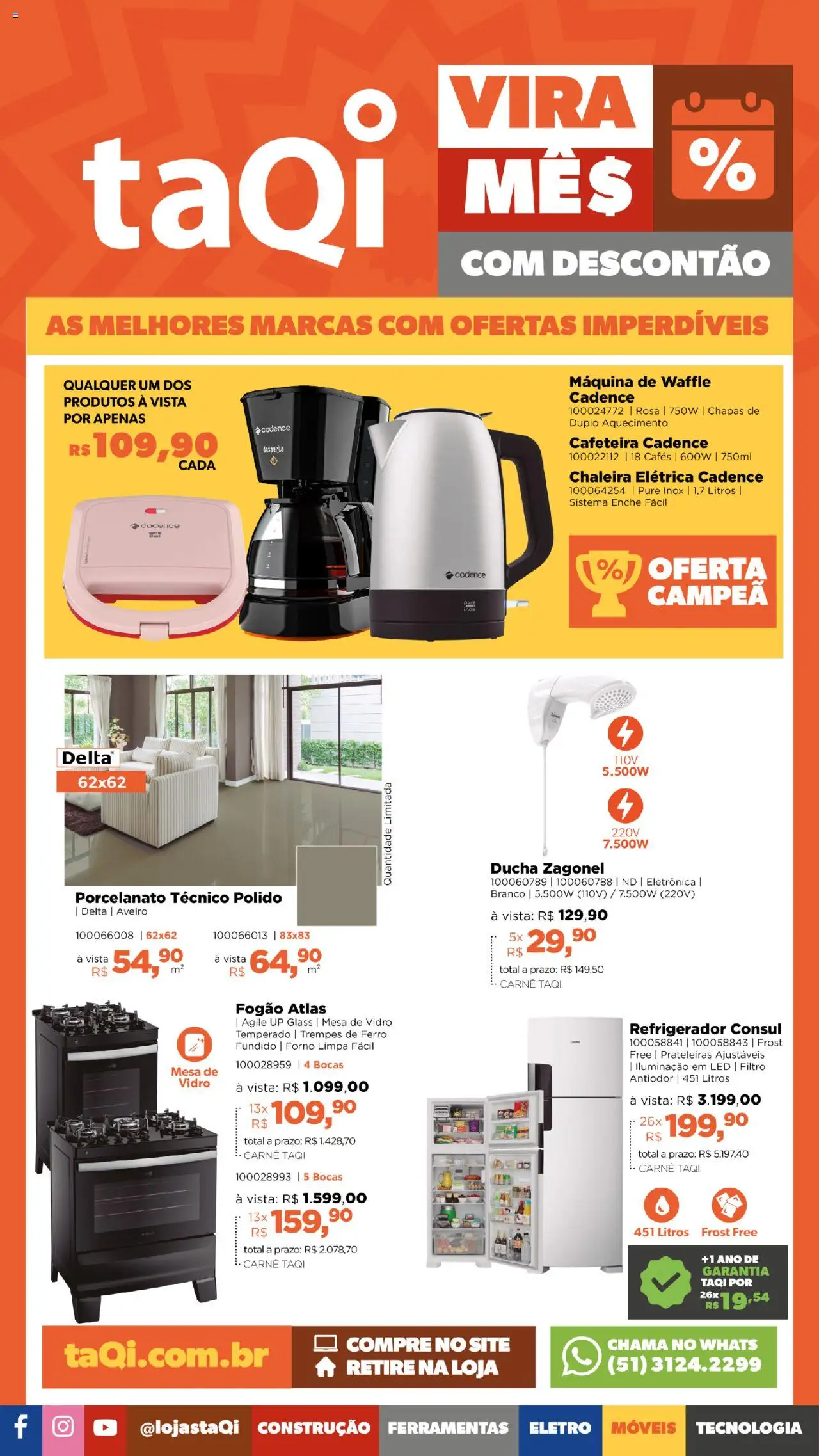 TaQi Folheto - válido de 23.06.2025 | Página: 1 | Produtos: Ferro, Máquina de waffle, Cafeteira, Mesa